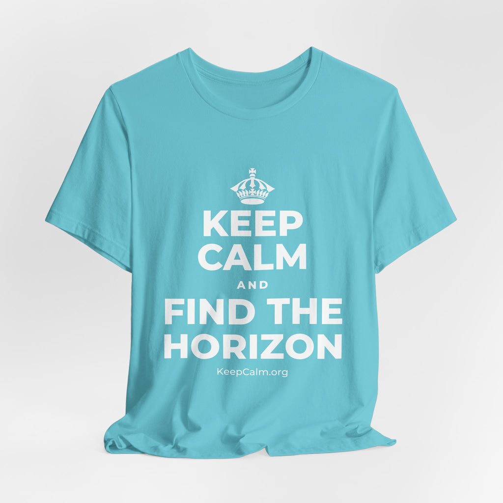 KEEP CALM AND FIND THE HORIZON T-Shirt (Soft Cream–Heather Mauve)