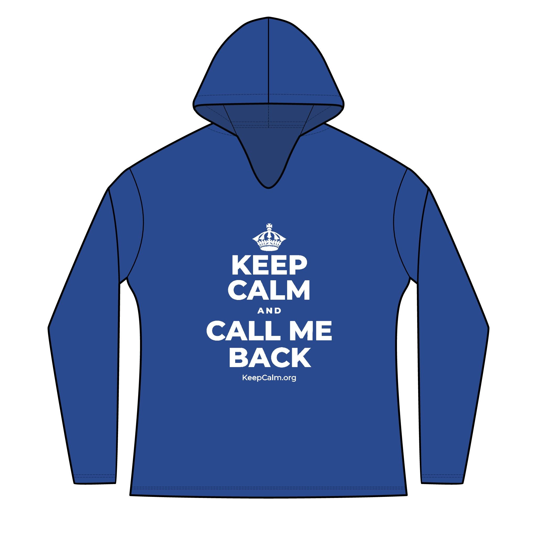 KEEP CALM AND CALL ME BACK Women's Long Sleeve Hoodie