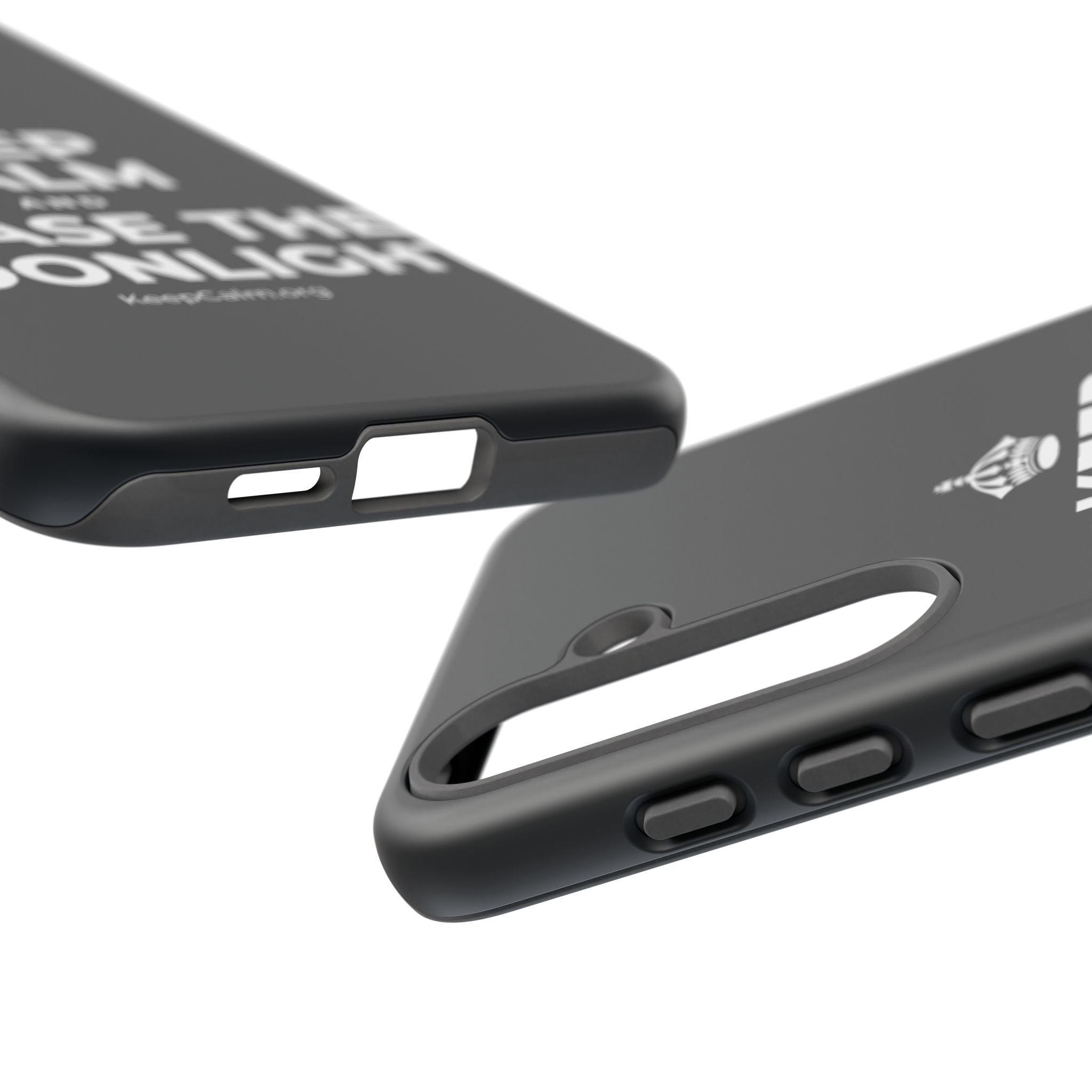 KEEP CALM AND CHASE THE MOONLIGHT Phone Case (Dark)