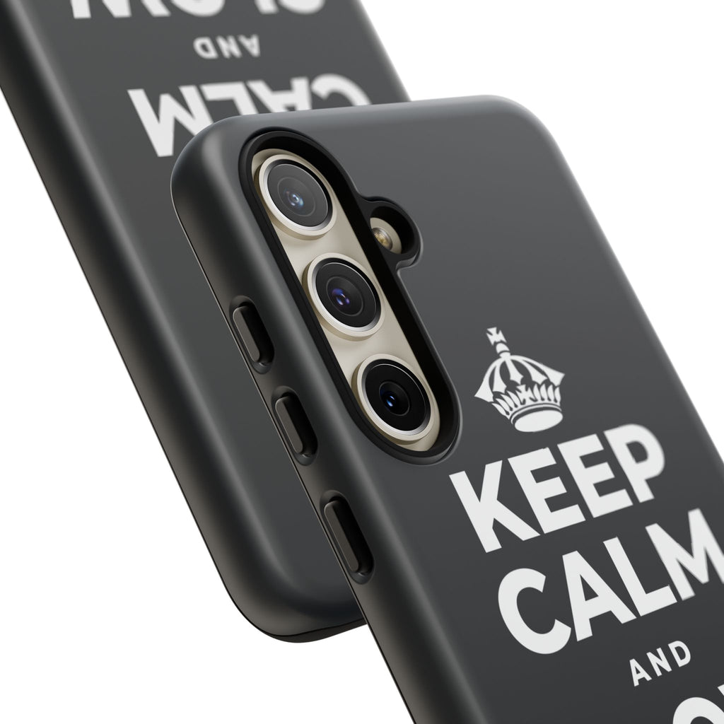 KEEP CALM AND GLOW UP Phone Case (Dark)