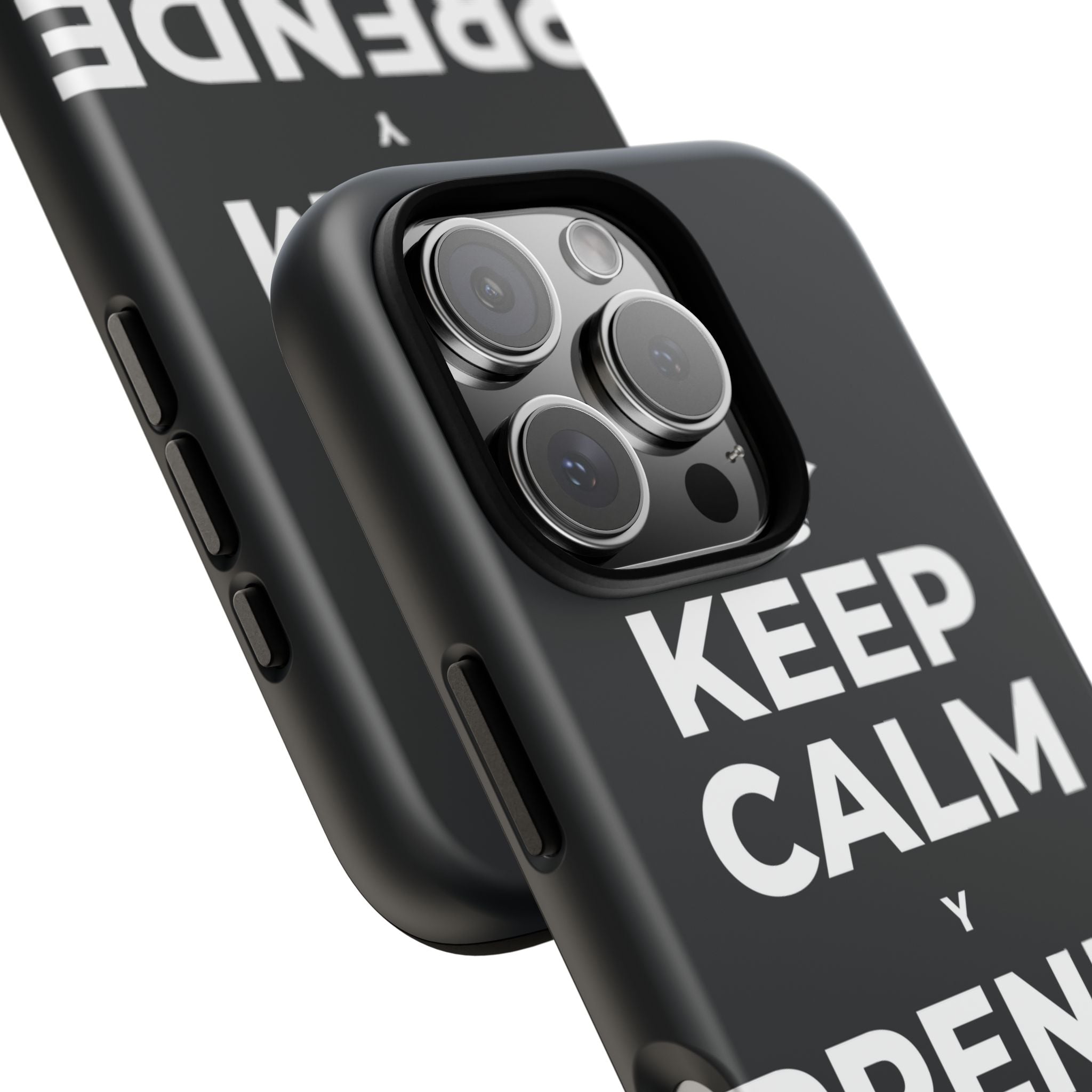 KEEP CALM Y PRENDE UNA VELA Phone Case (Dark)
