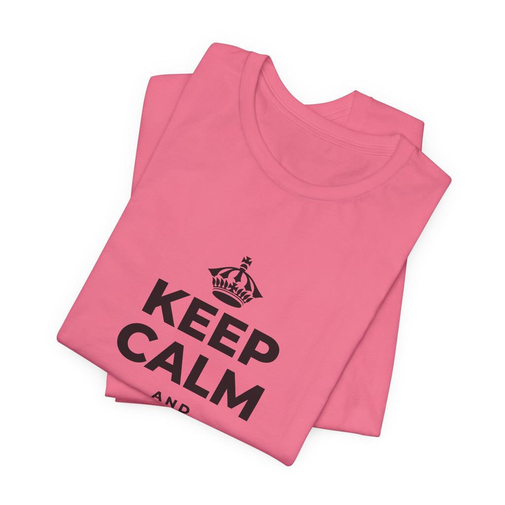 KEEP CALM AND TAKE THE SHOT T-Shirt (Military Green–Autumn)