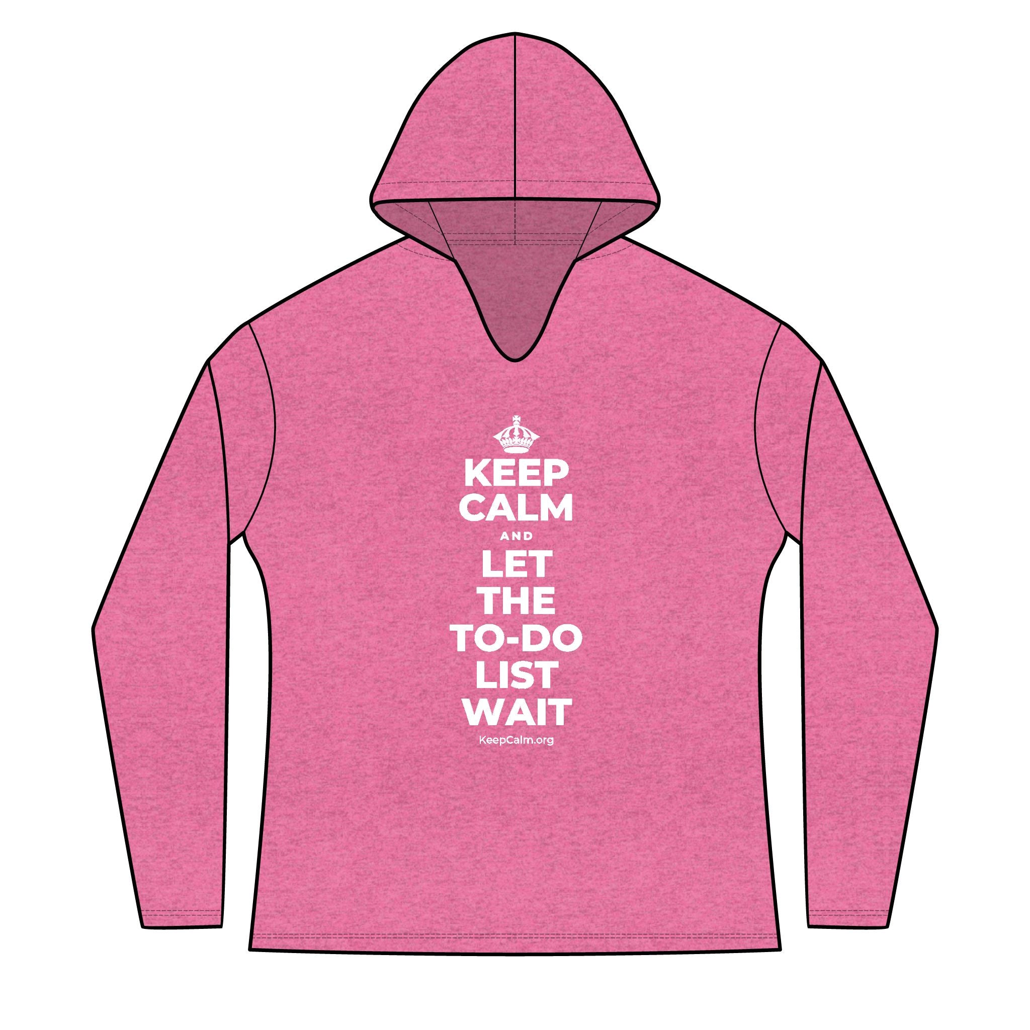KEEP CALM AND LET THE TO-DO LIST WAIT Women's Long Sleeve Hoodie