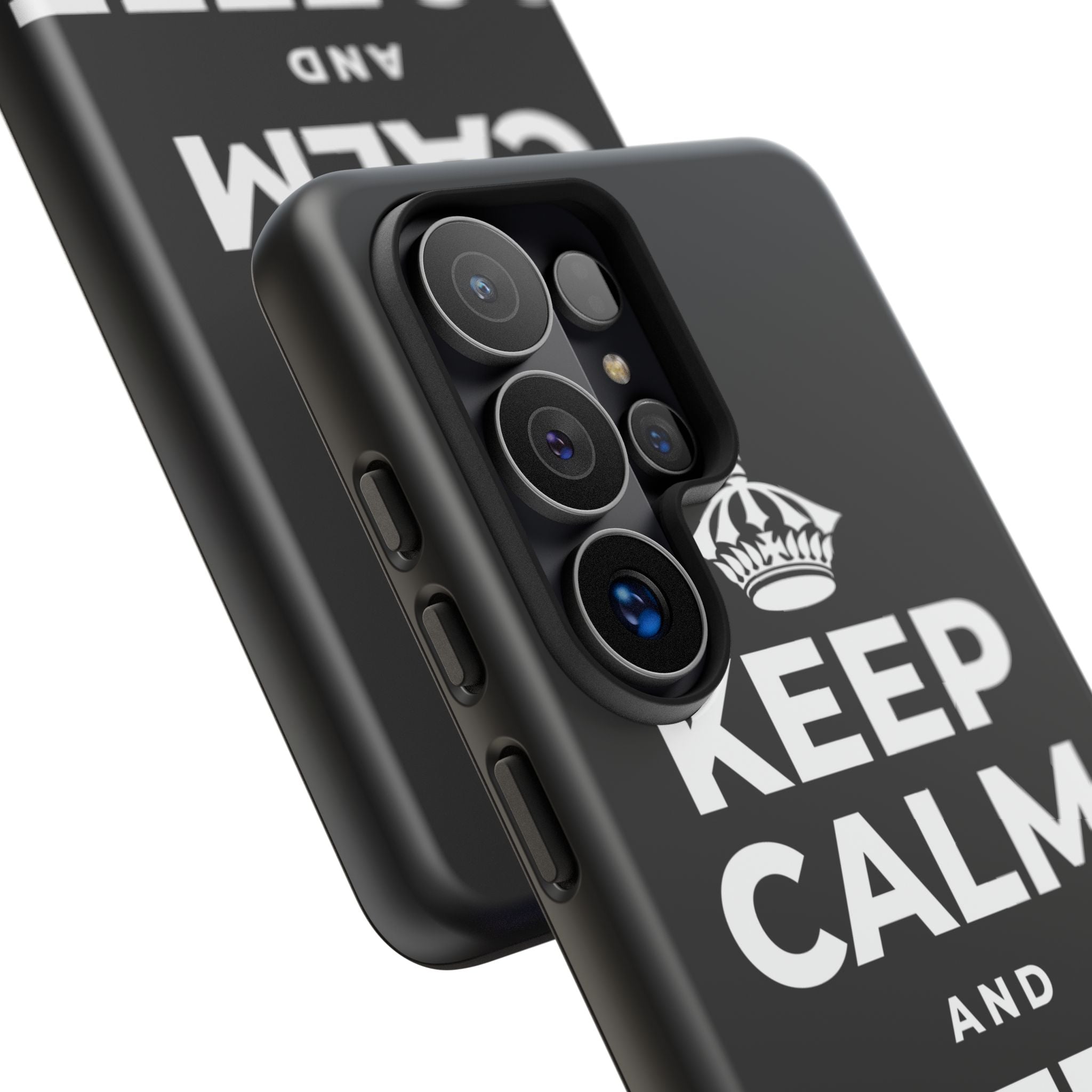 KEEP CALM AND COFFEE FIRST Phone Case