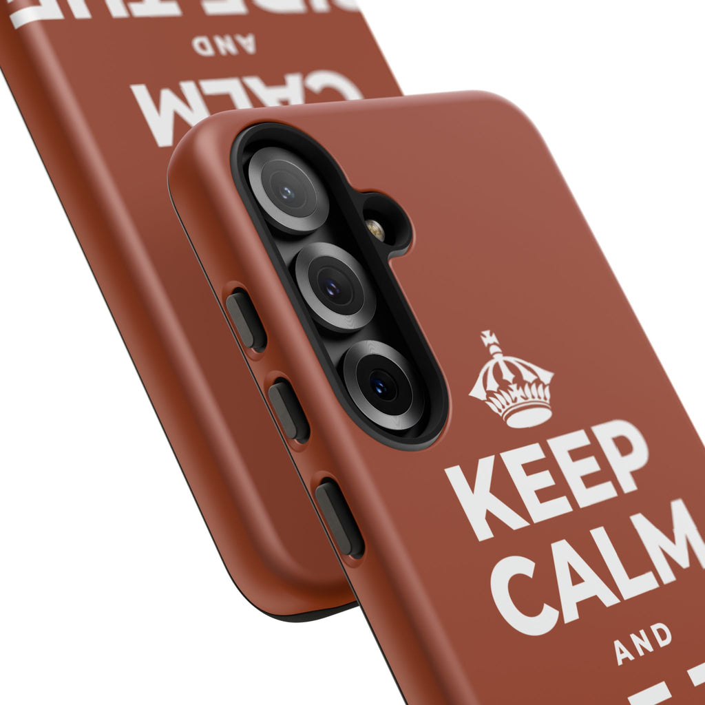 KEEP CALM AND RIDE THE WAVE Phone Case