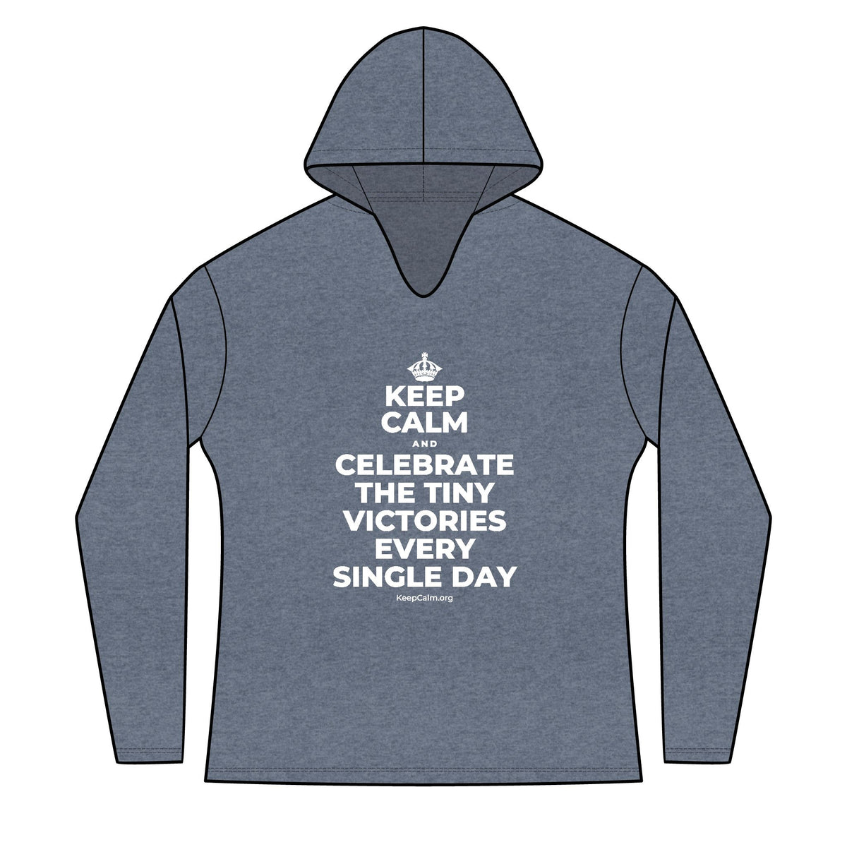 KEEP CALM AND CELEBRATE THE TINY VICTORIES EVERY SINGLE DAY Women's Long Sleeve Hoodie