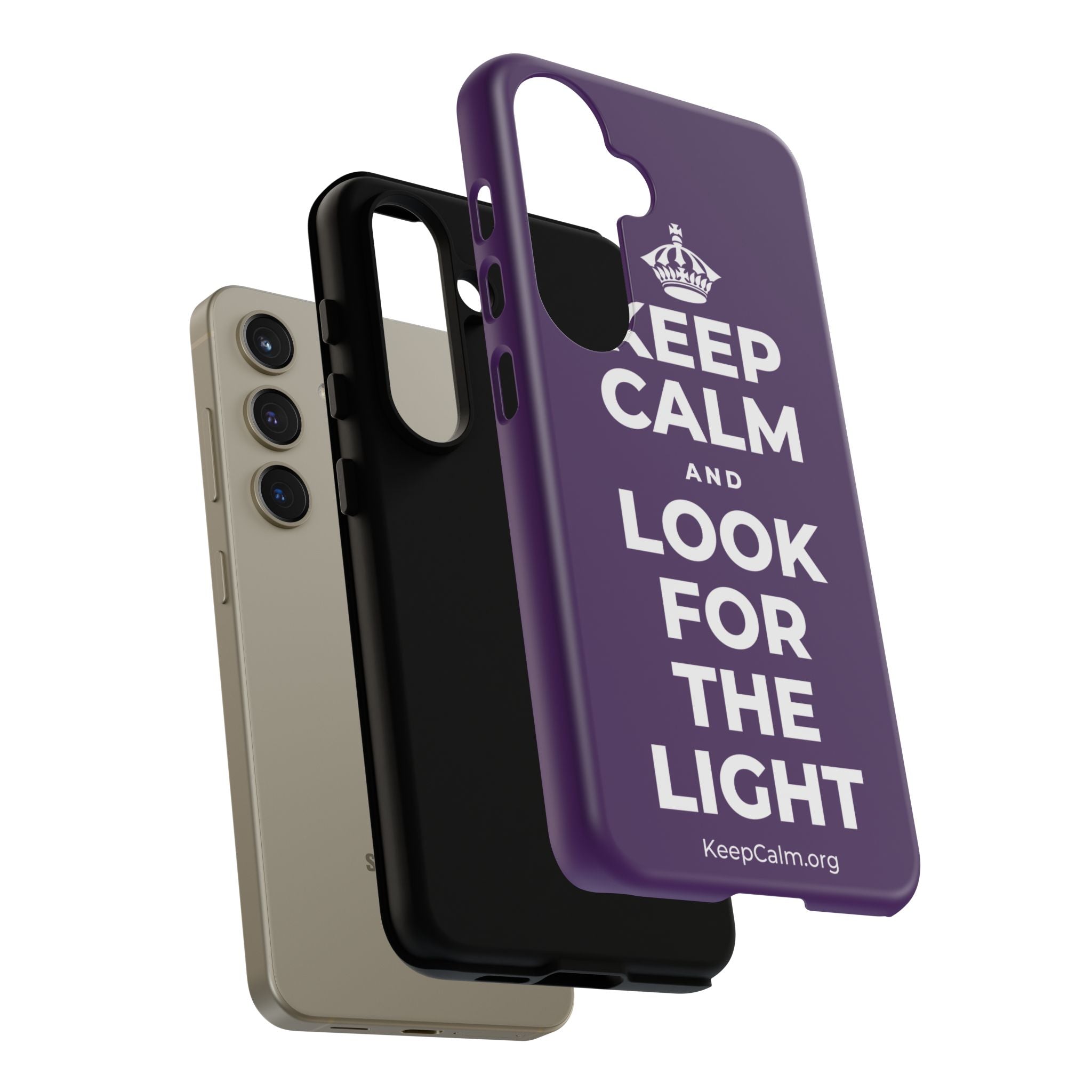 KEEP CALM AND LOOK FOR THE LIGHT Phone Case