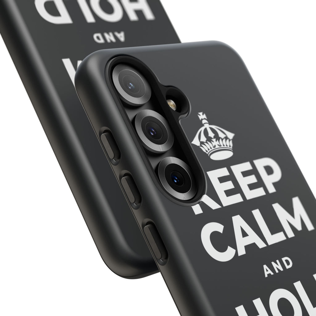 KEEP CALM AND HOLD THE DOOR Phone Case (Dark)
