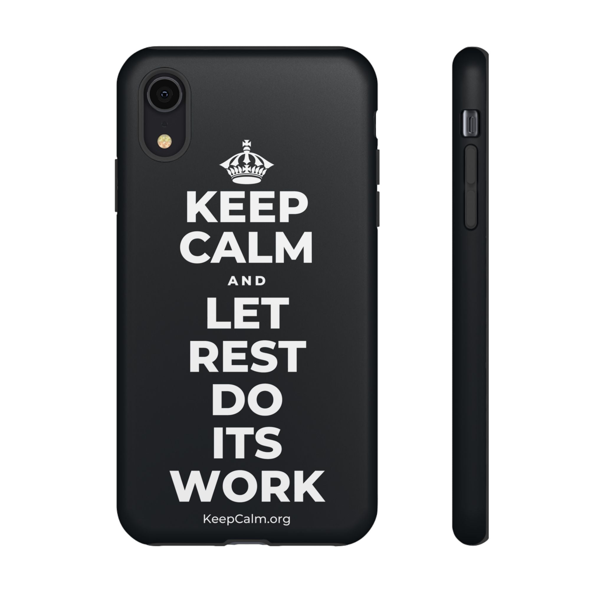 KEEP CALM AND LET REST DO ITS WORK Phone Case (Dark)