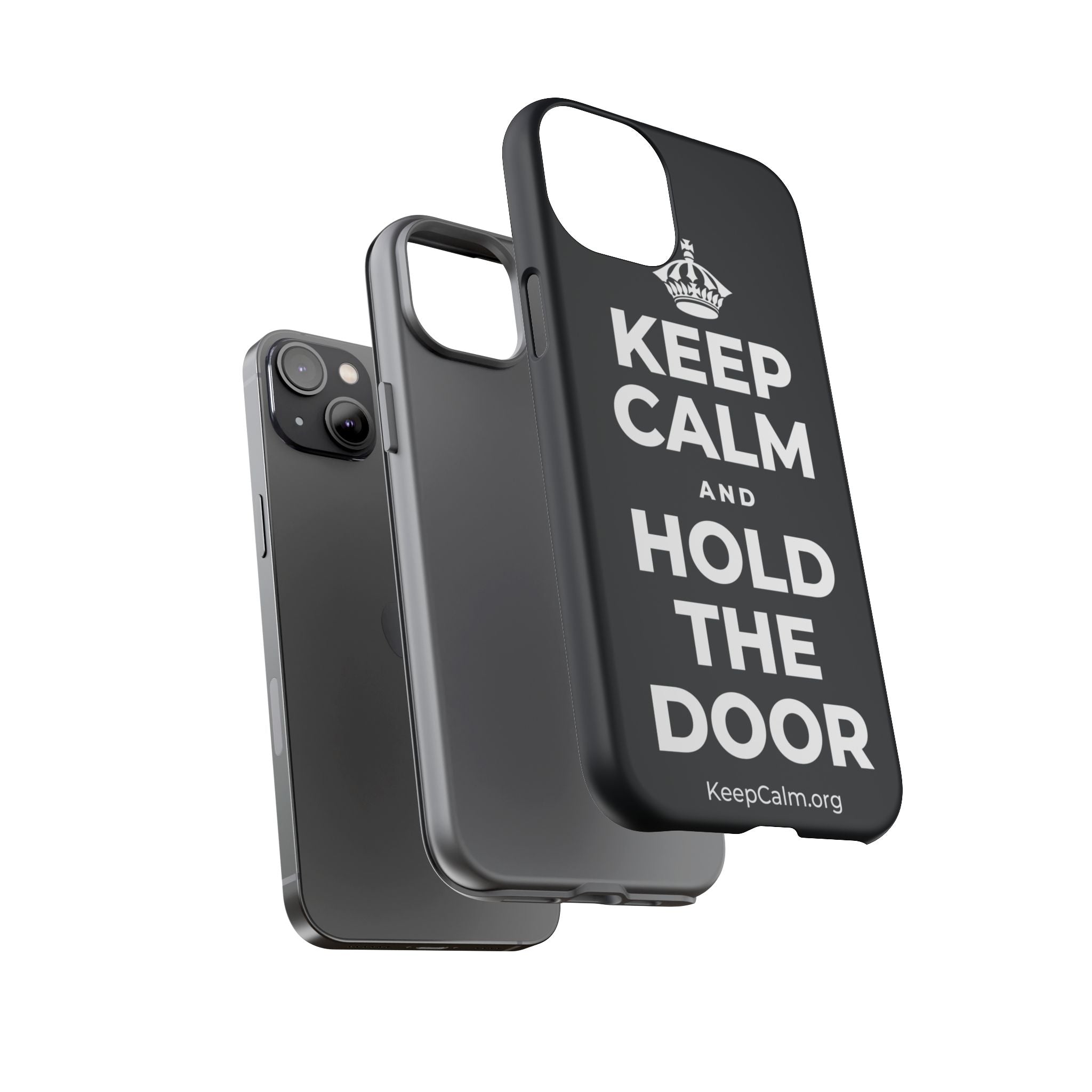 KEEP CALM AND HOLD THE DOOR Phone Case (Dark)