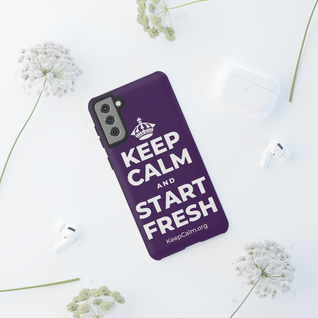KEEP CALM AND START FRESH Phone Case