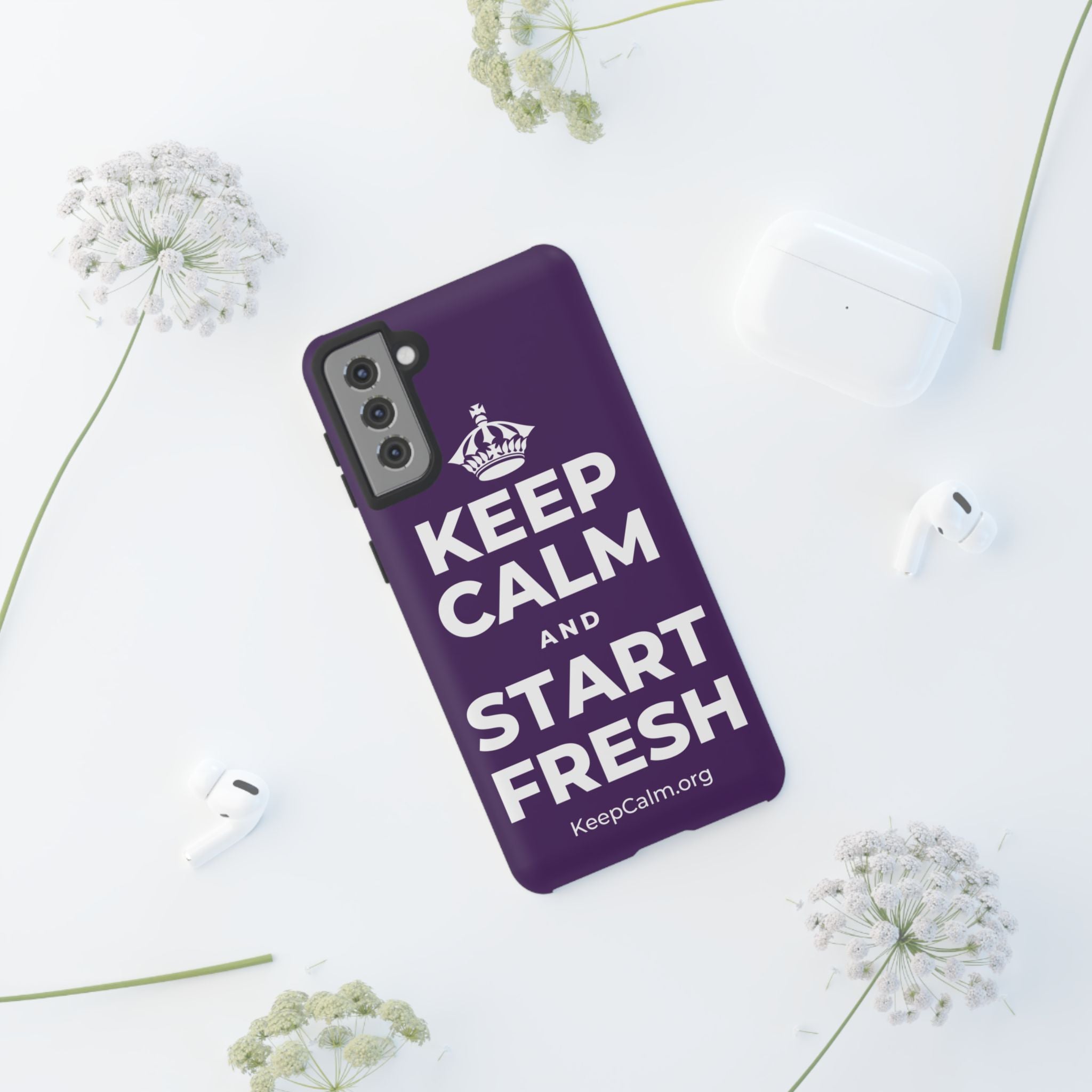 KEEP CALM AND START FRESH Phone Case