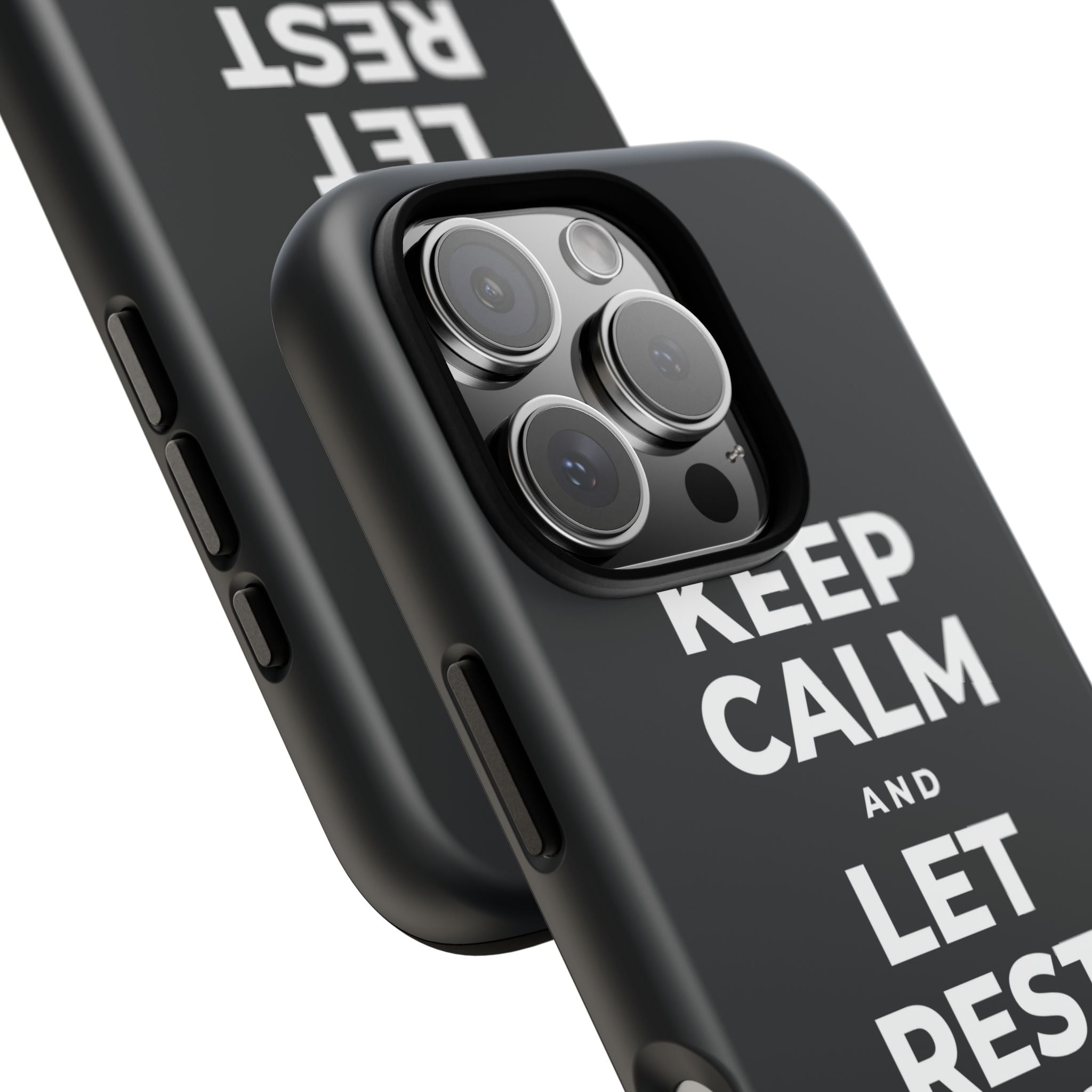 KEEP CALM AND LET REST DO ITS WORK Phone Case (Dark)