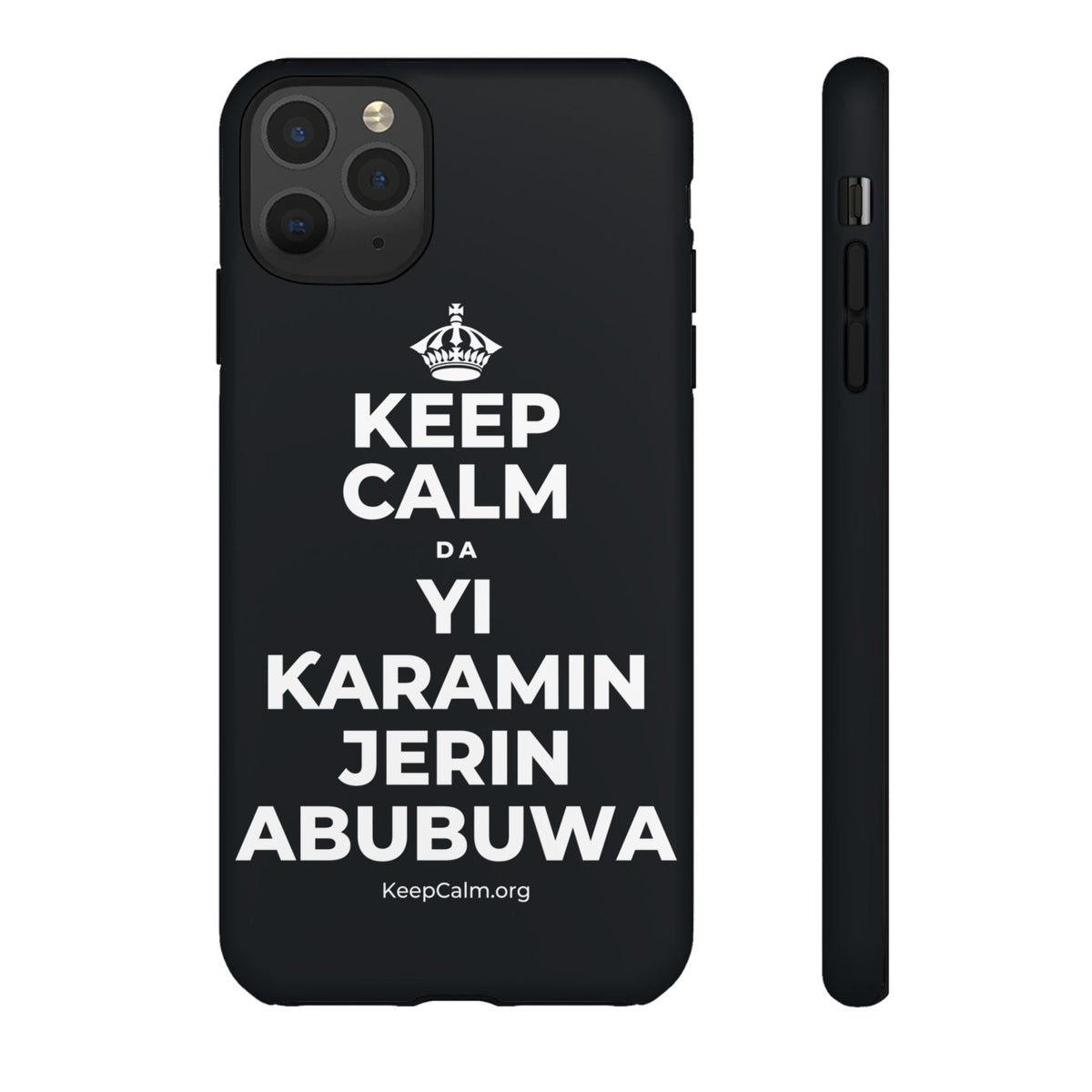 KEEP CALM DA YI ƘARAMIN JERIN ABUBUWA Phone Case (Dark)
