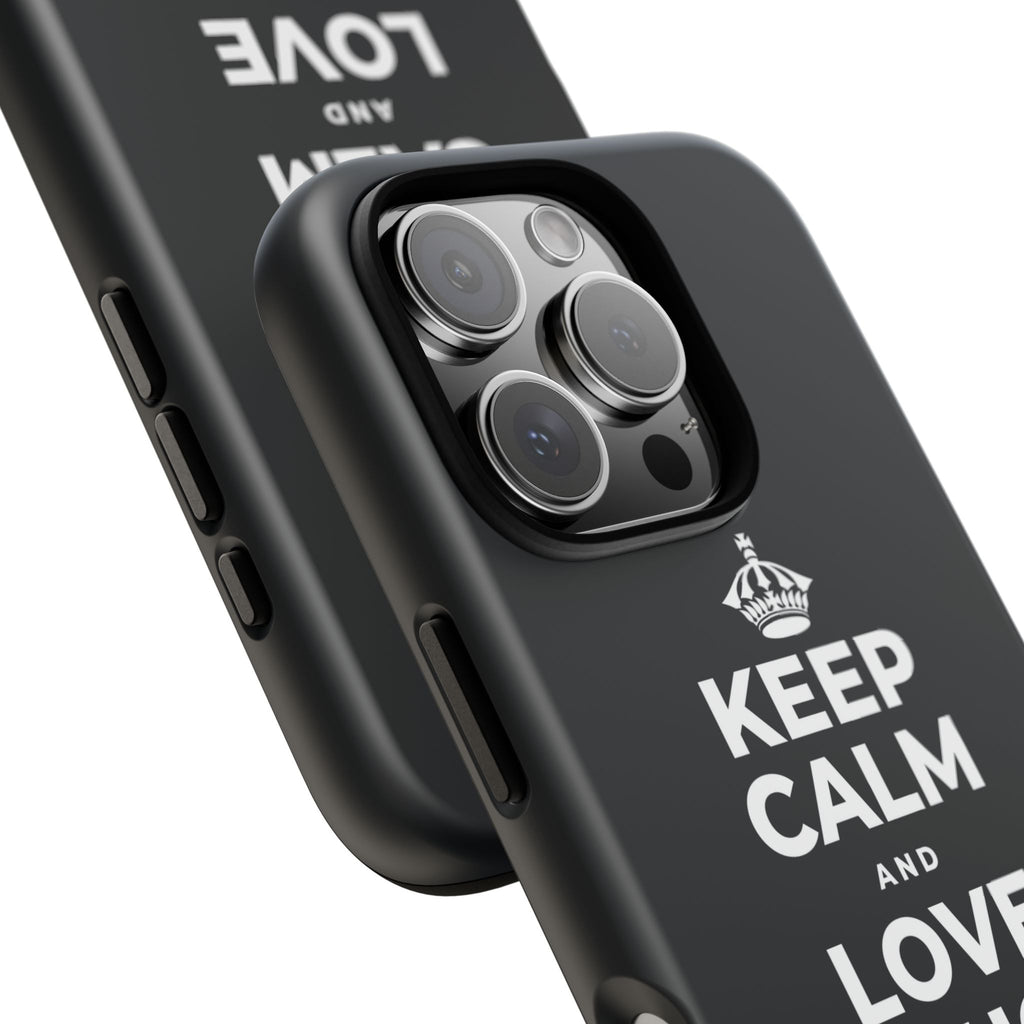 KEEP CALM AND LOVE WITHOUT POSSESSION Phone Case (Dark)