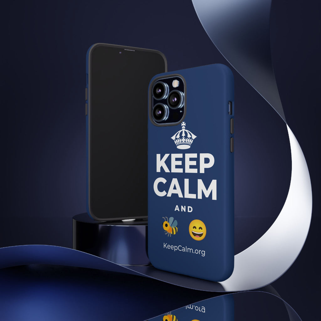 KEEP CALM AND 🐝 😄 Phone Case