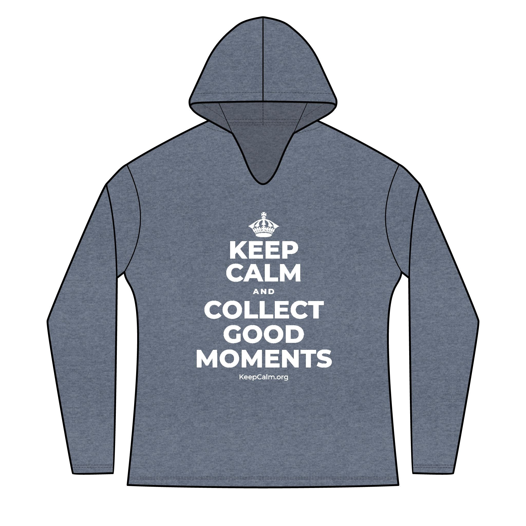 KEEP CALM AND COLLECT GOOD MOMENTS Women's Long Sleeve Hoodie