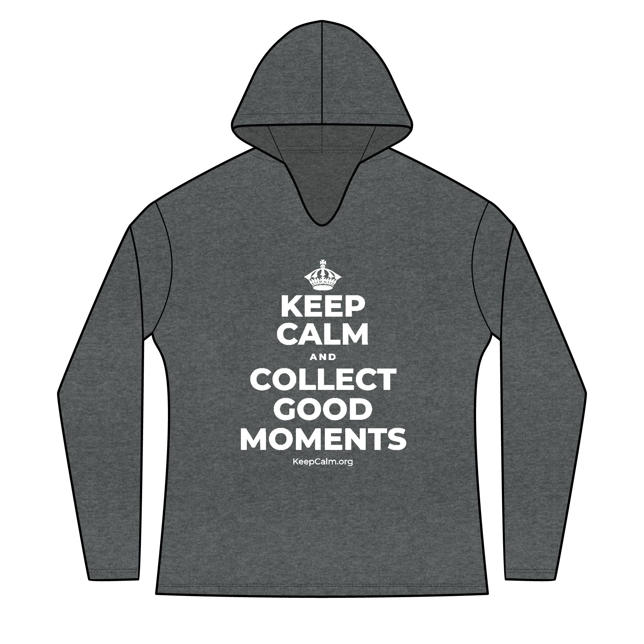 KEEP CALM AND COLLECT GOOD MOMENTS Women's Long Sleeve Hoodie