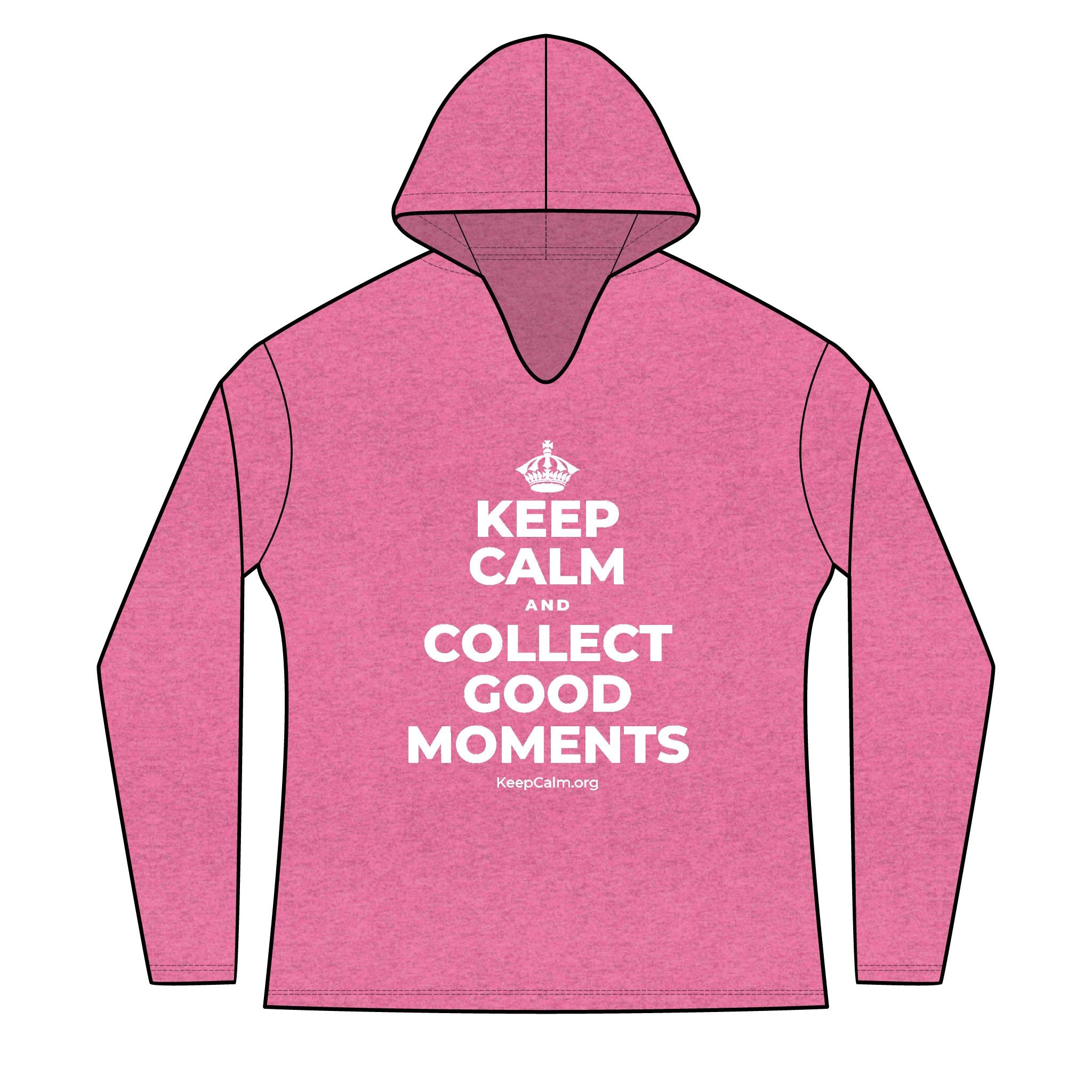 KEEP CALM AND COLLECT GOOD MOMENTS Women's Long Sleeve Hoodie