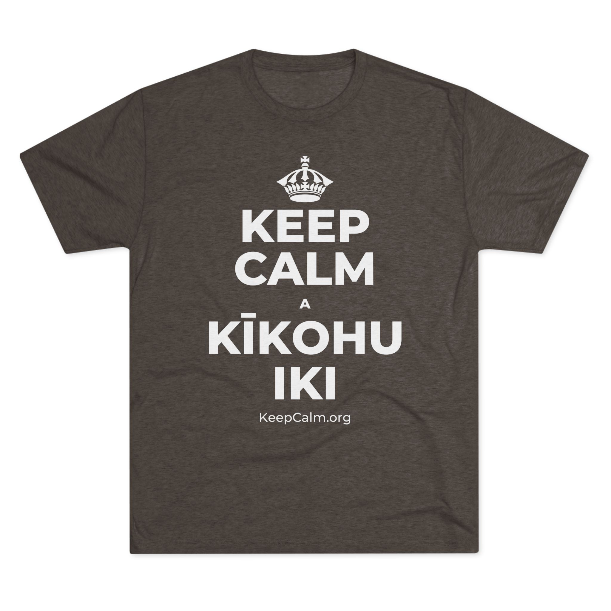 KEEP CALM A KĪKOHU IKI Tri-Blend Tee