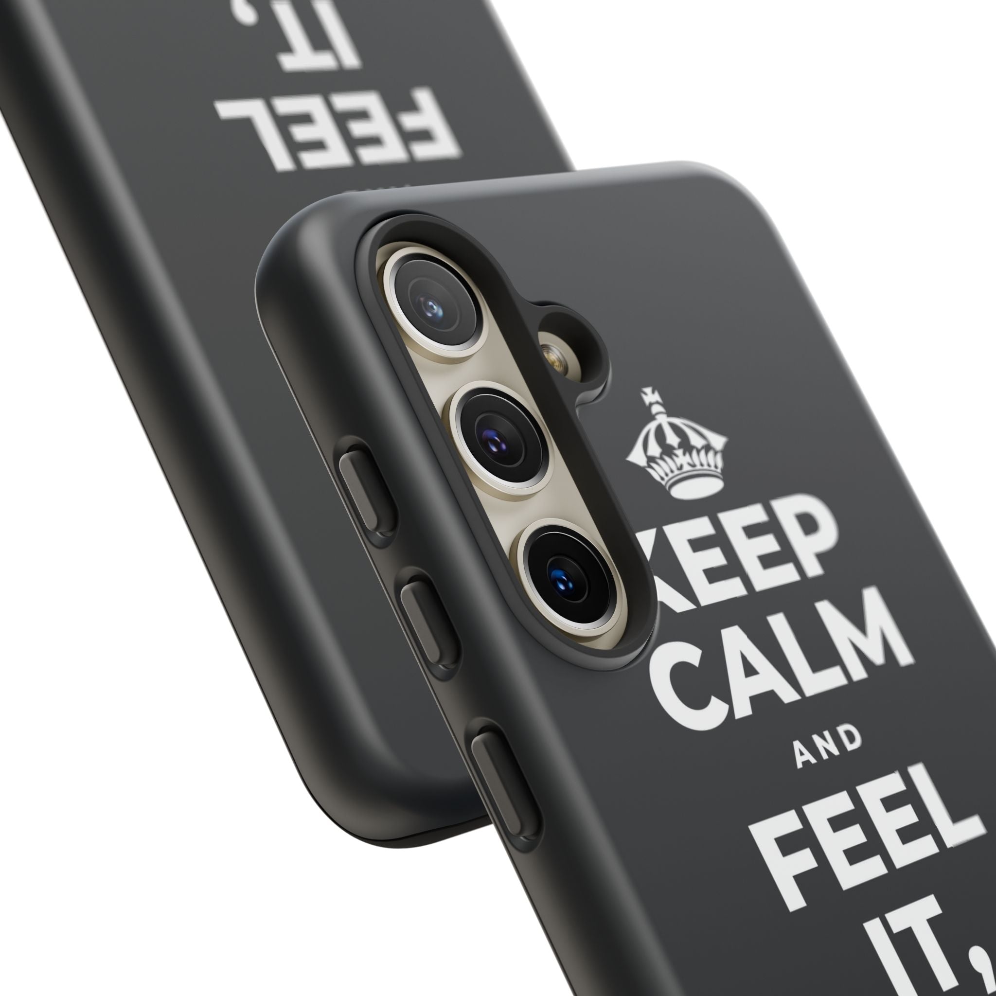 KEEP CALM AND FEEL IT, NOT FEED IT Phone Case (Dark)