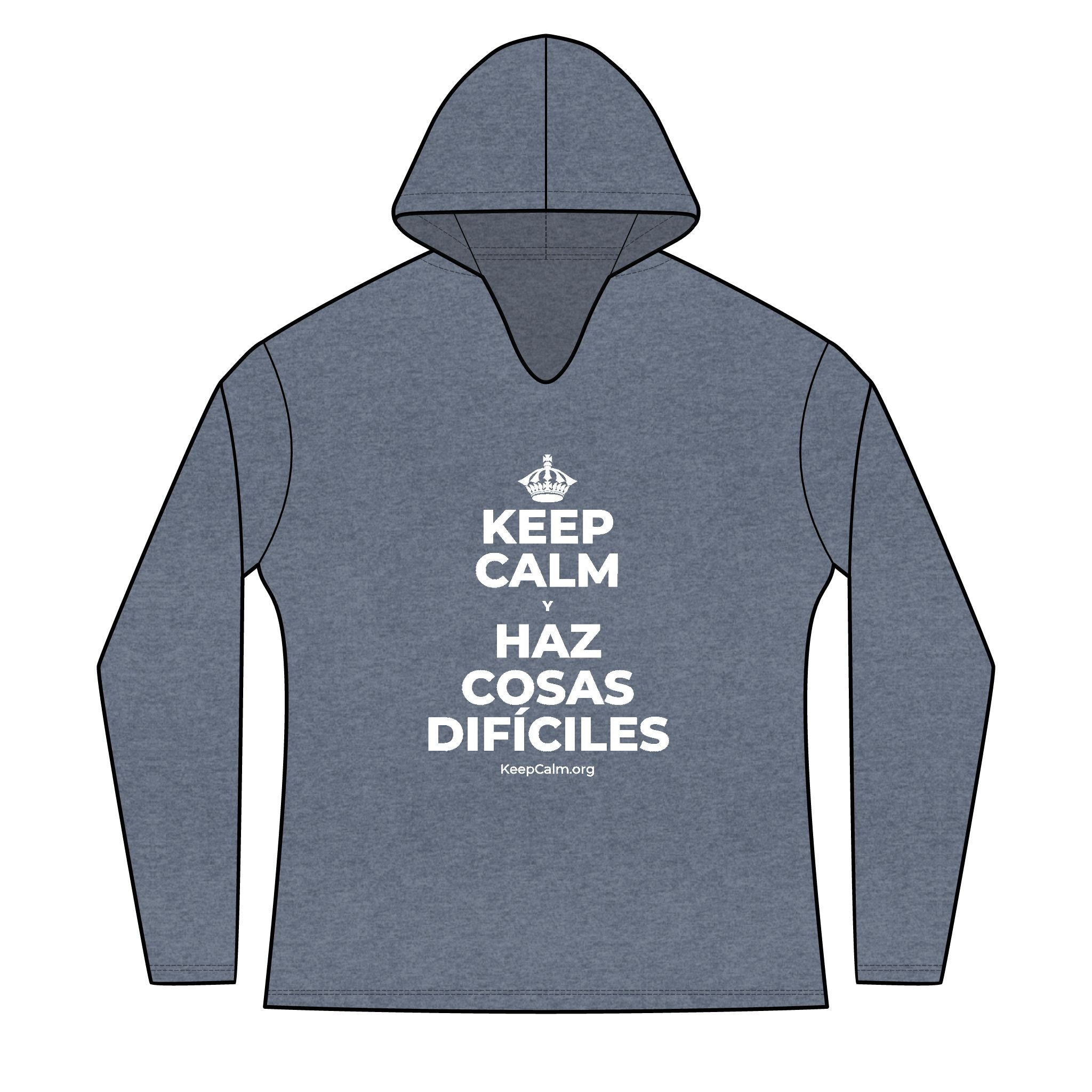 KEEP CALM Y HAZ COSAS DIFÍCILES Women's Long Sleeve Hoodie
