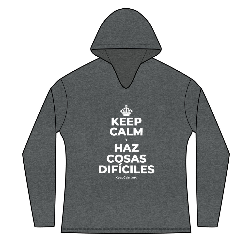 KEEP CALM Y HAZ COSAS DIFÍCILES Women's Long Sleeve Hoodie