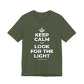 KEEP CALM AND LOOK FOR THE LIGHT T-Shirt (Military Green–Autumn)