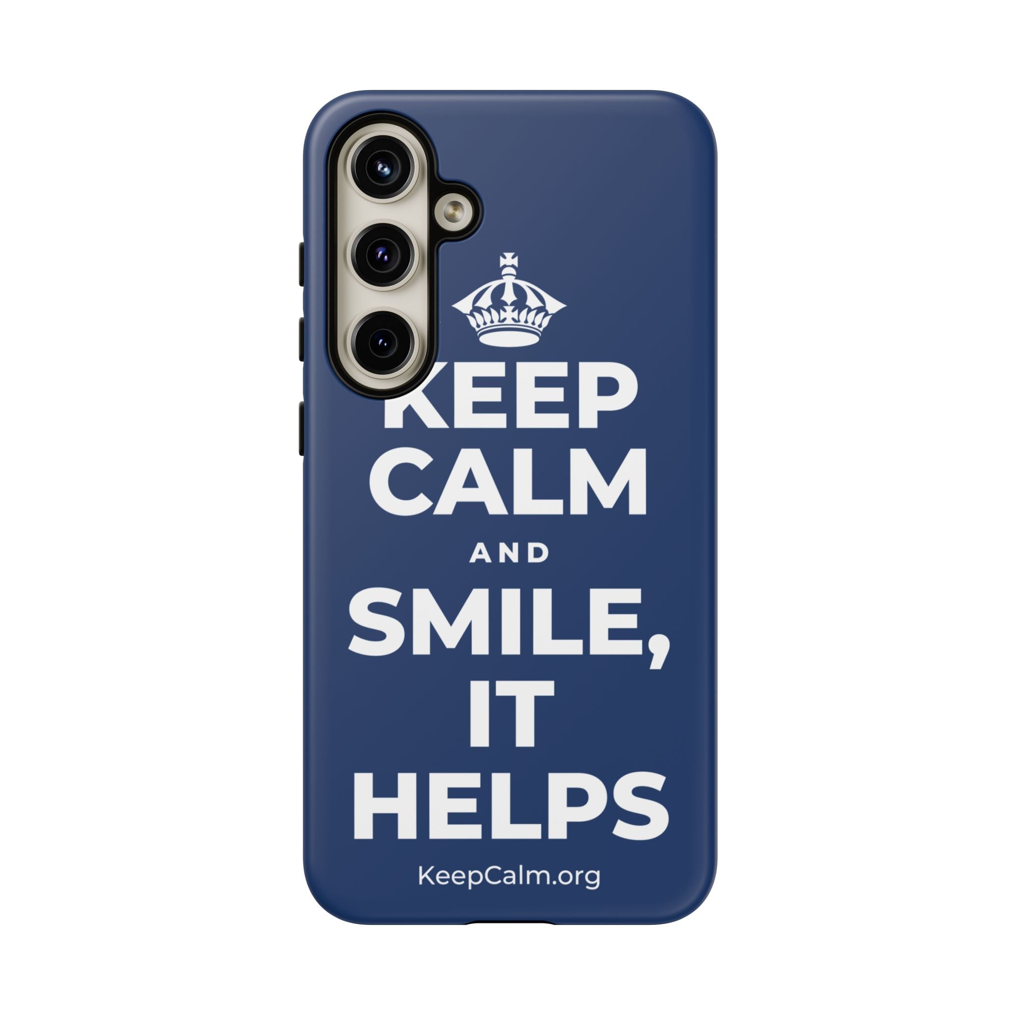 KEEP CALM AND SMILE, IT HELPS Phone Case