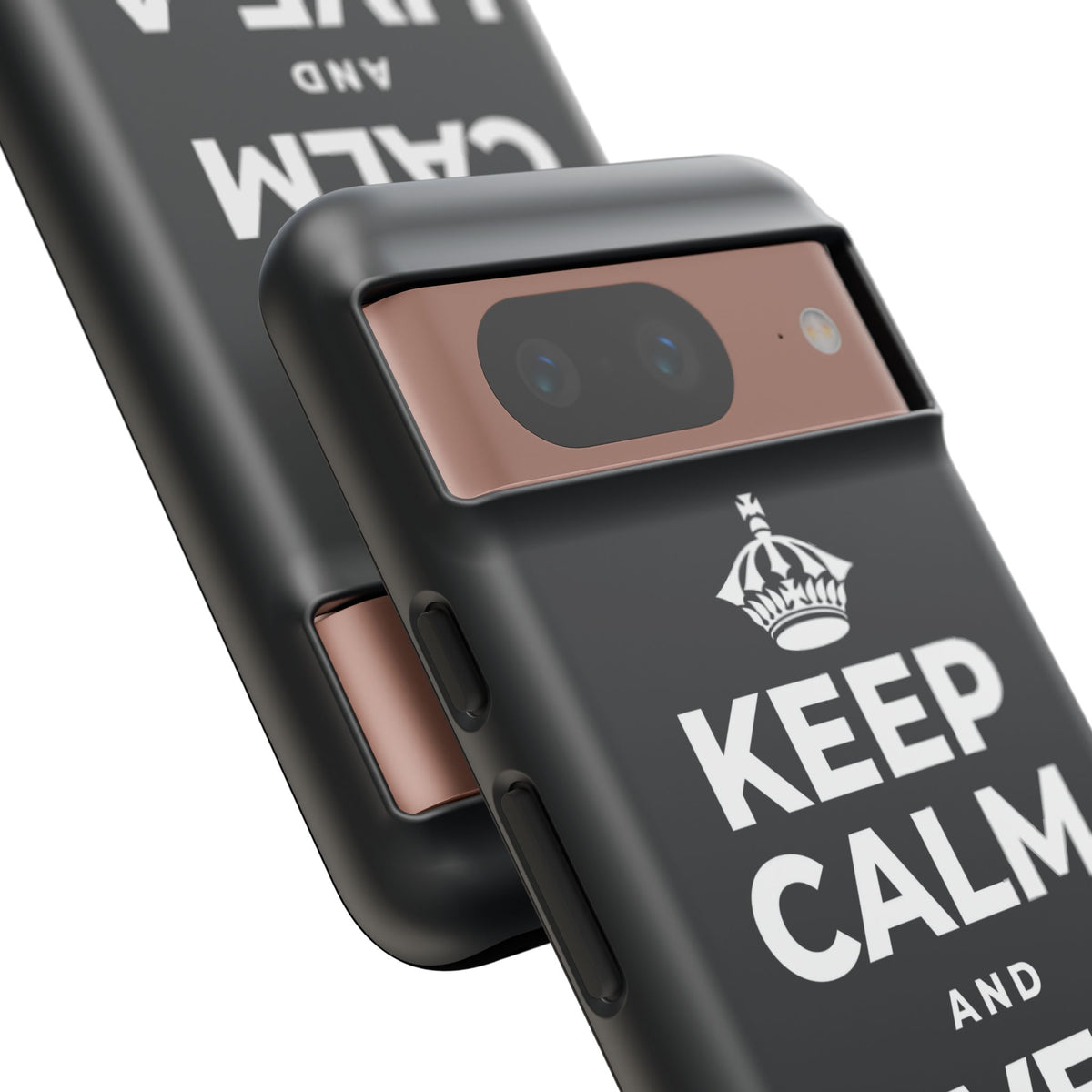KEEP CALM AND LIVE A LITTLE Phone Case (Dark)