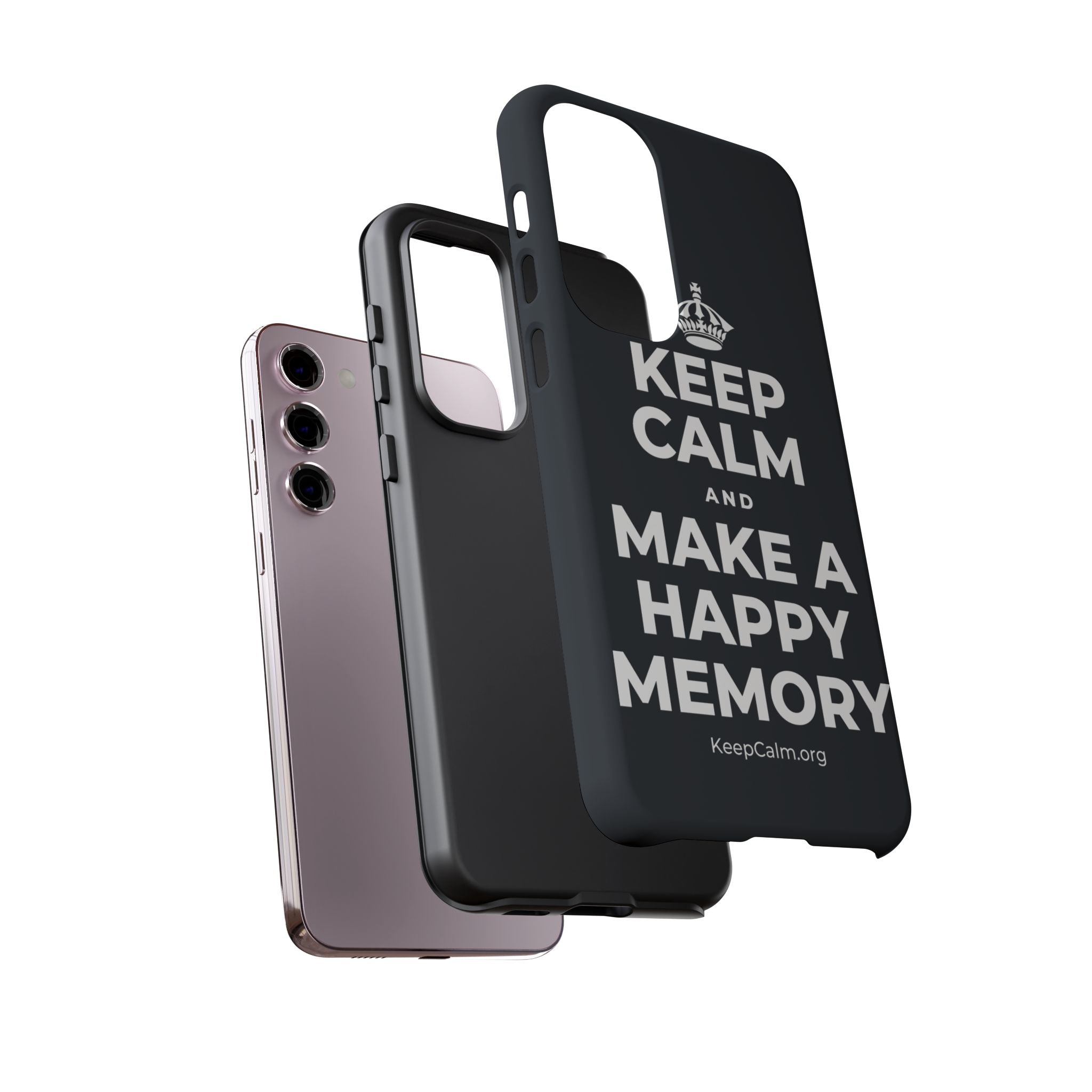 KEEP CALM AND MAKE A HAPPY MEMORY Phone Case (Dark)