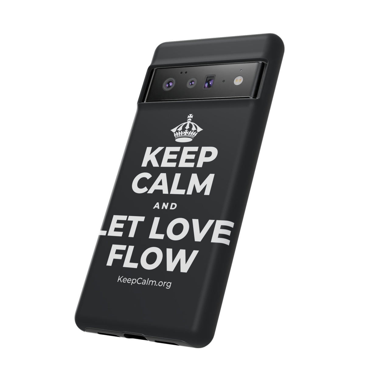 KEEP CALM AND LET LOVE FLOW Phone Case (Dark)
