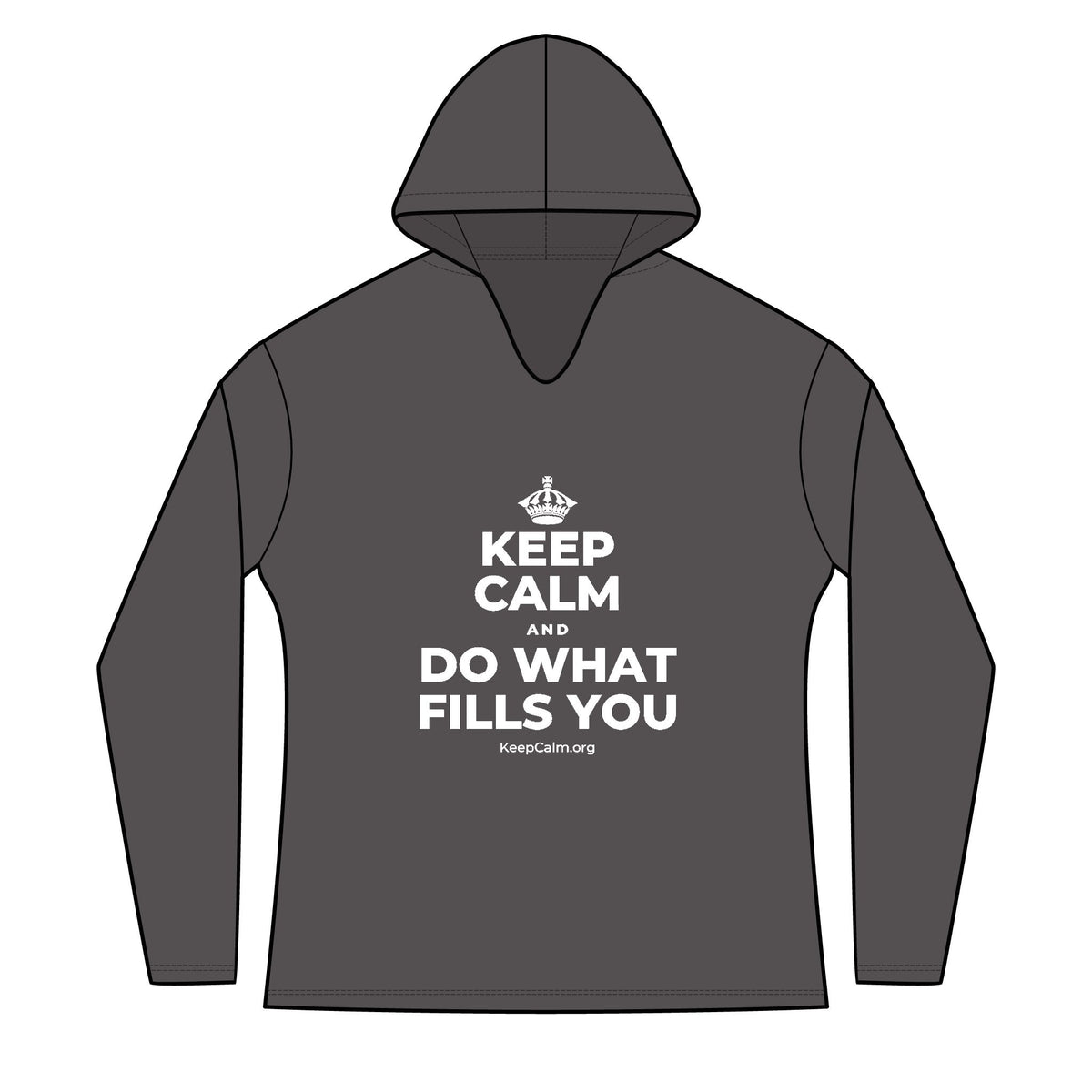 KEEP CALM AND DO WHAT FILLS YOU Women's Long Sleeve Hoodie