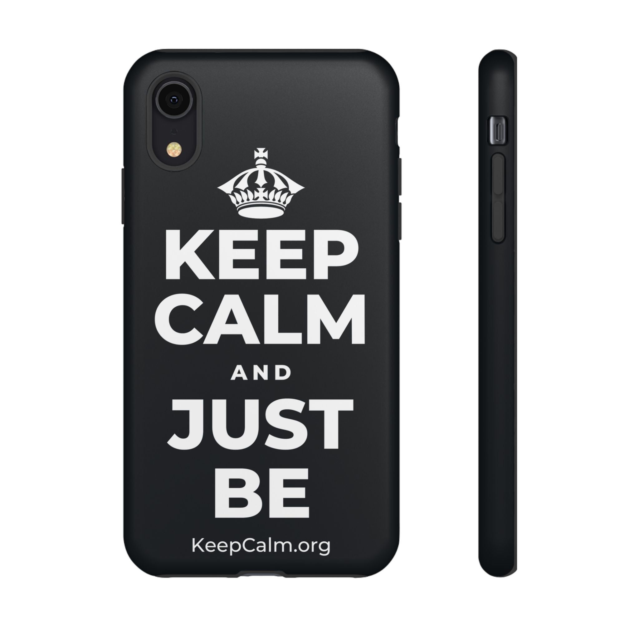 KEEP CALM AND JUST BE Phone Case (Dark)