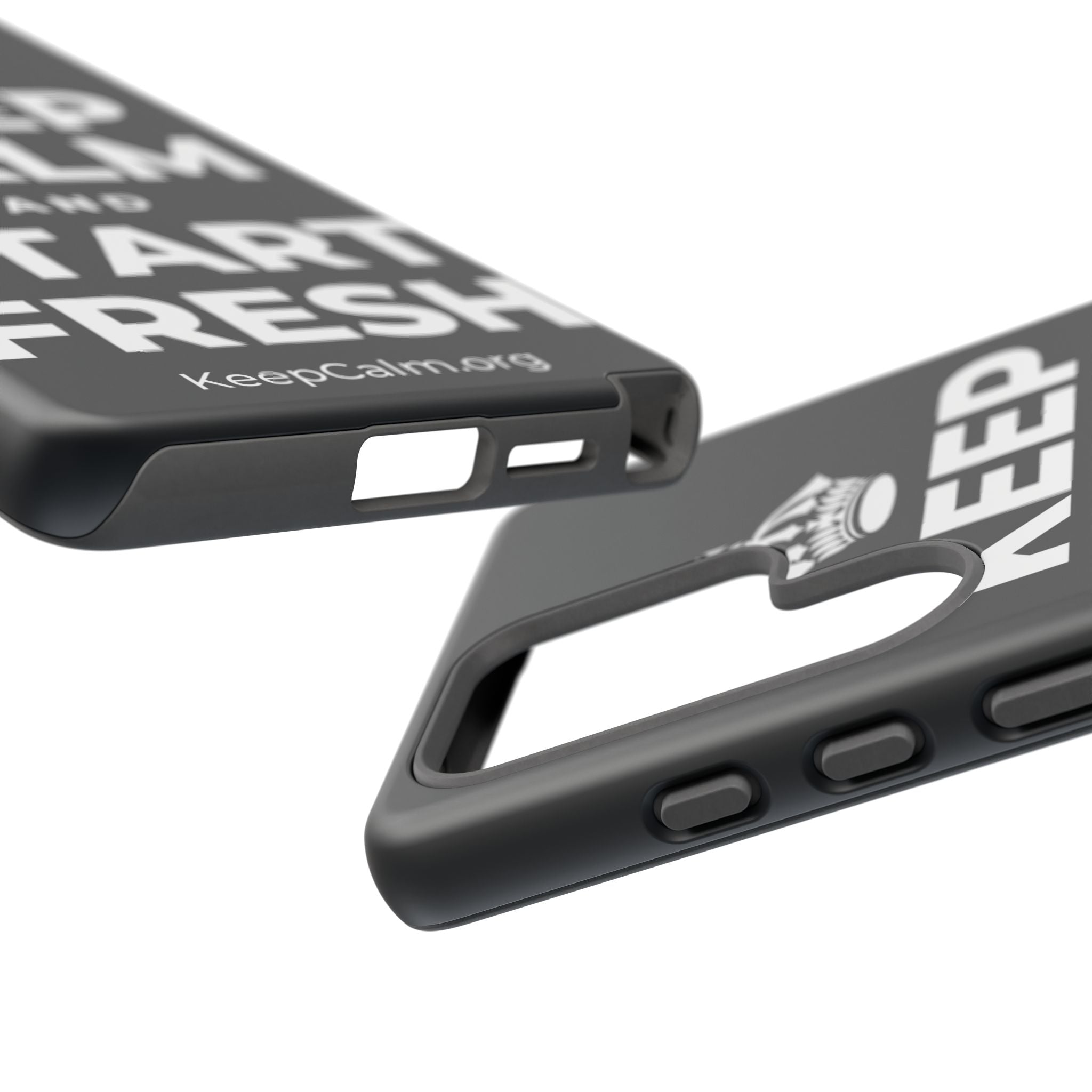 KEEP CALM AND START FRESH Phone Case (Dark)