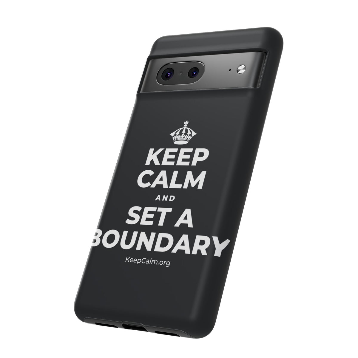 KEEP CALM AND SET A BOUNDARY Phone Case (Dark)