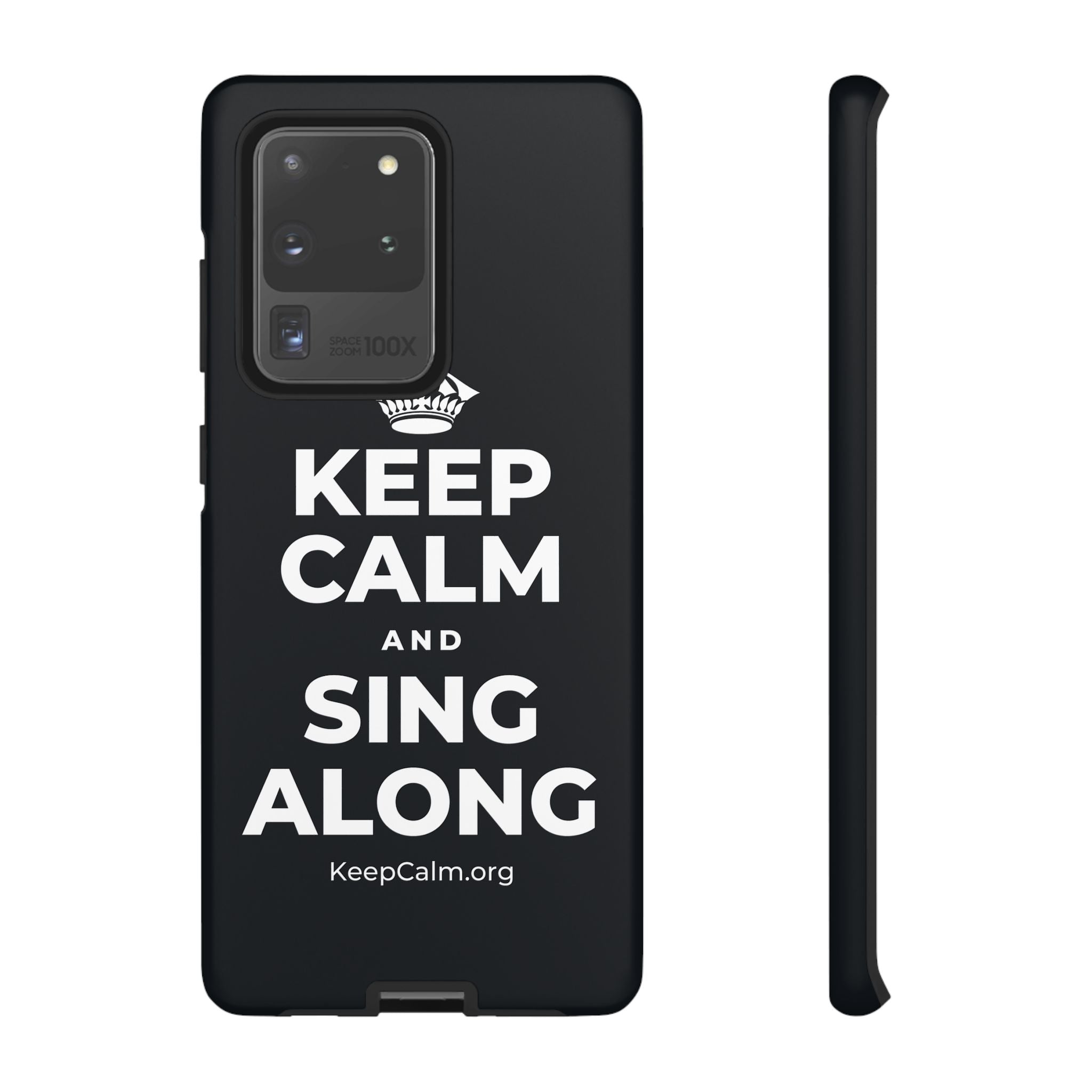 KEEP CALM AND SING ALONG Phone Case (Dark)