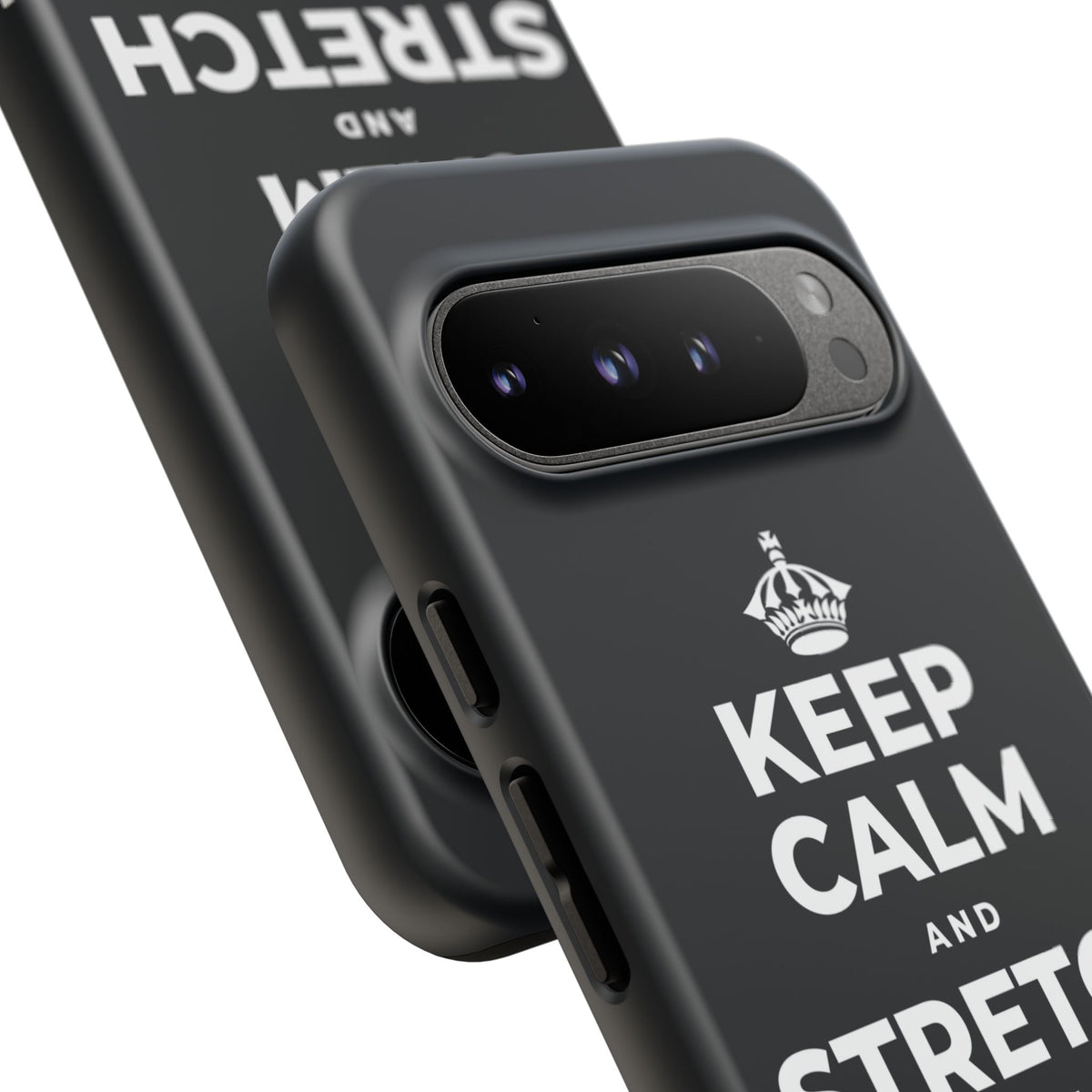 KEEP CALM AND STRETCH AND YAWN IT OUT Phone Case (Dark)