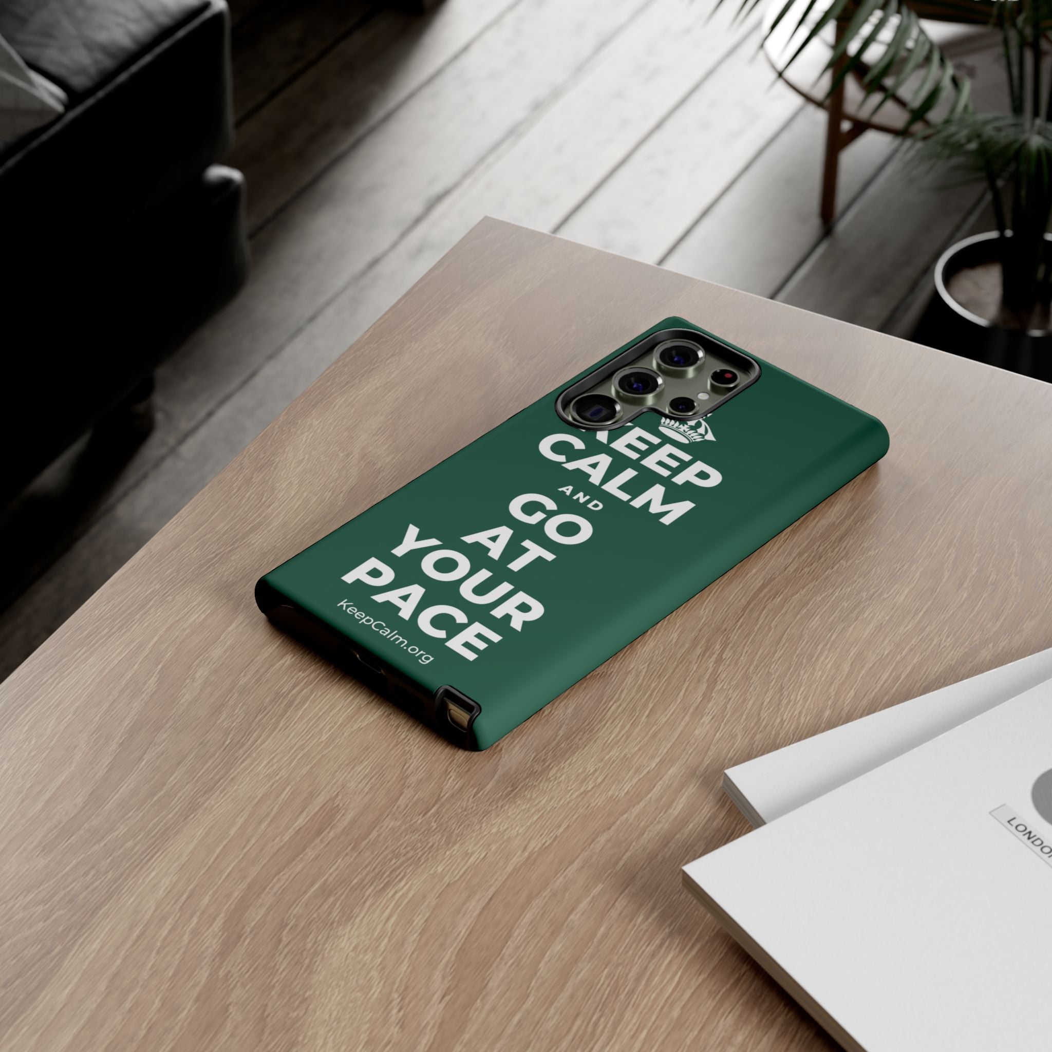 KEEP CALM AND GO AT YOUR PACE Phone Case