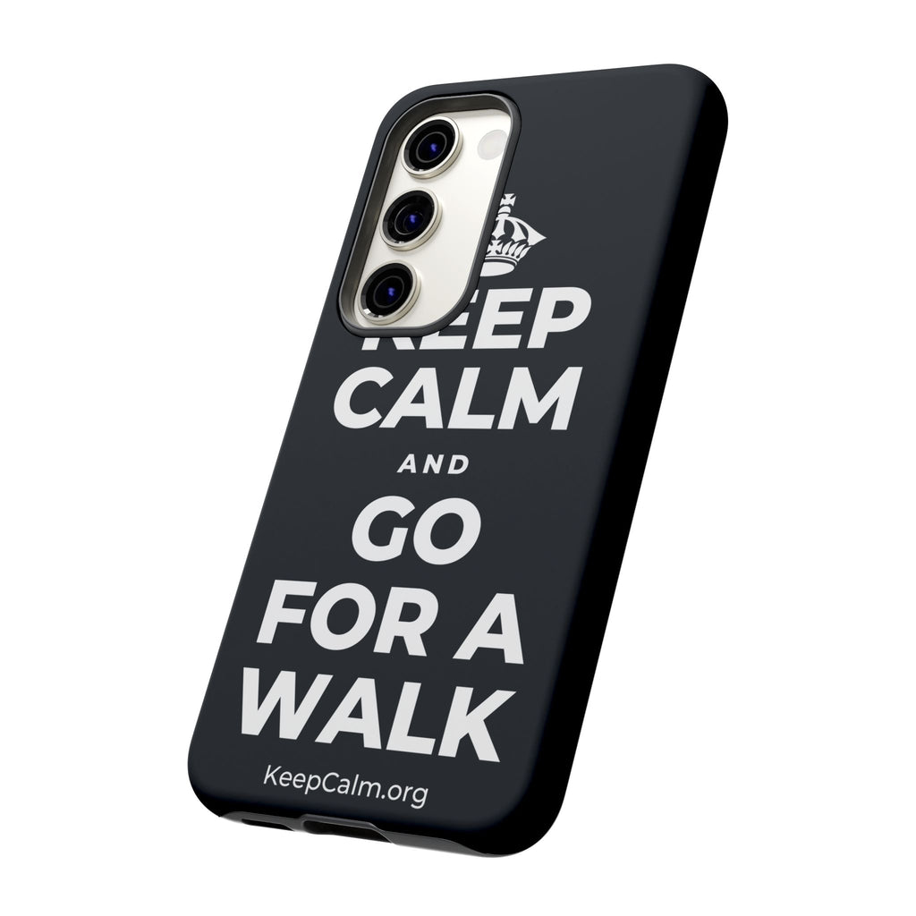 KEEP CALM AND GO FOR A WALK Phone Case (Dark)