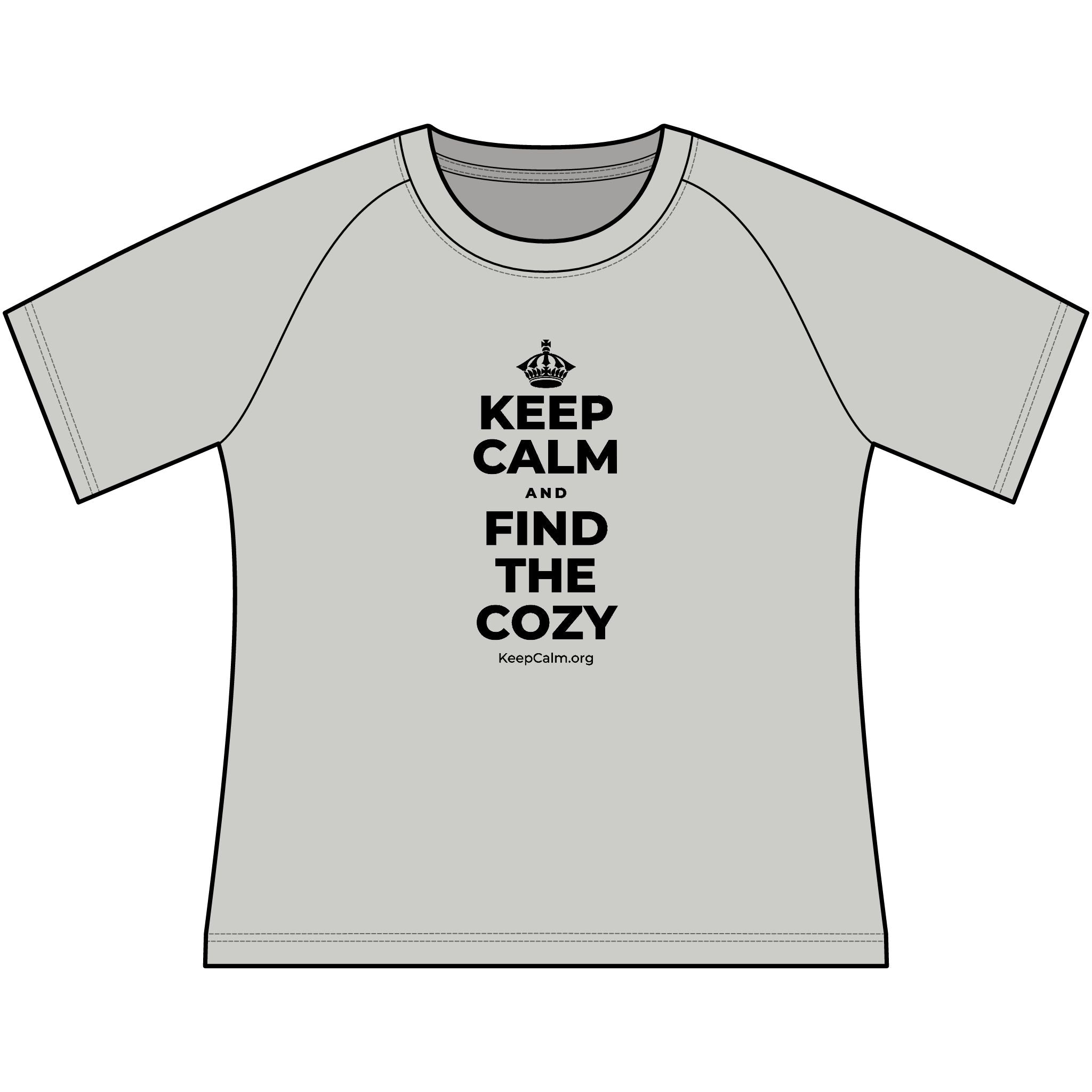 KEEP CALM AND FIND THE COZY Women's Raglan Tee