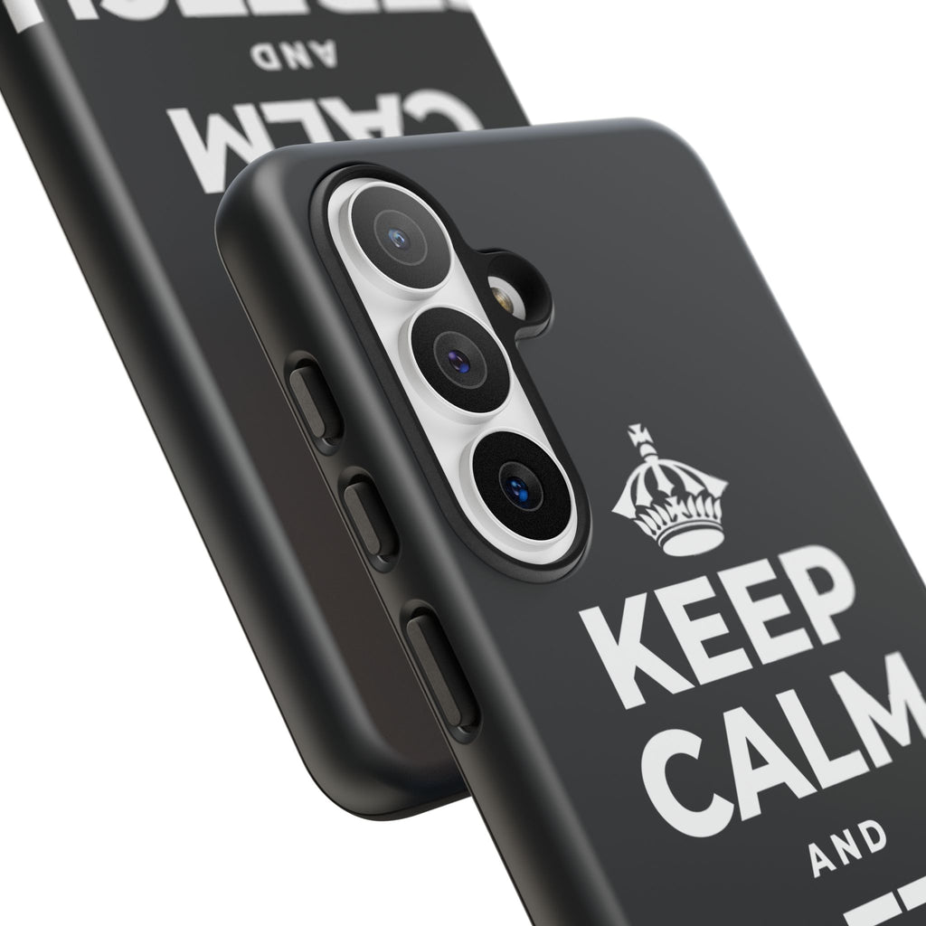 KEEP CALM AND STRETCH IT OUT Phone Case (Dark)