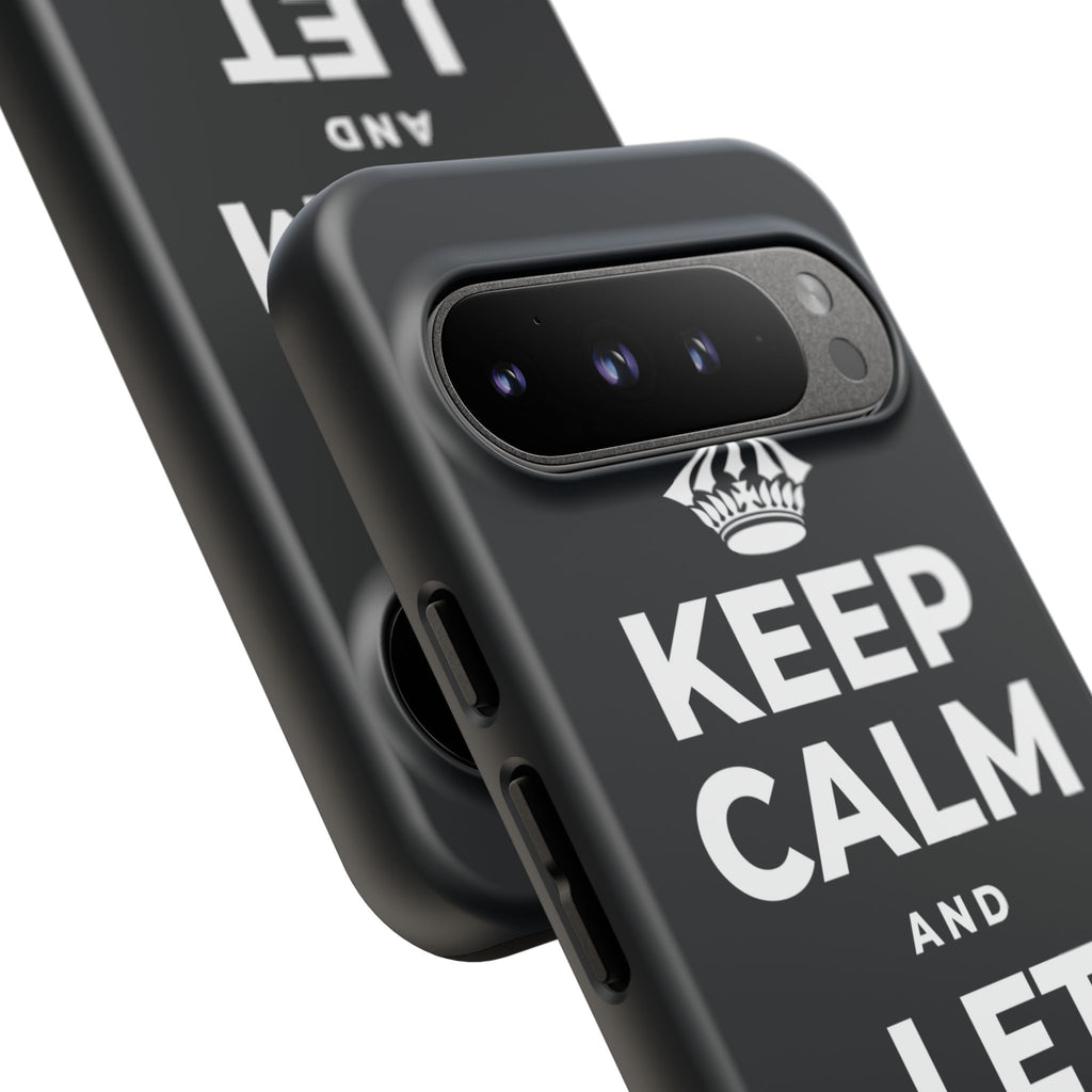 KEEP CALM AND LET PEOPLE IN Phone Case (Dark)