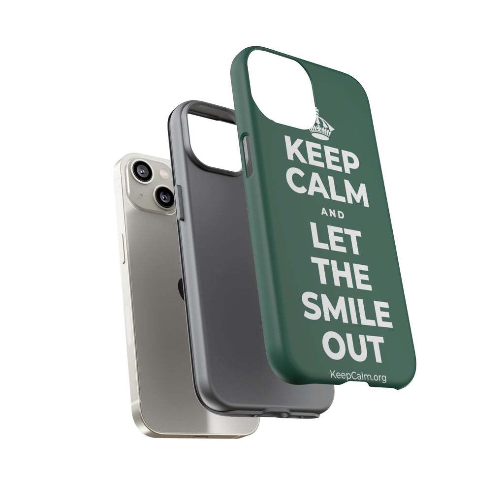 KEEP CALM AND LET THE SMILE OUT Phone Case
