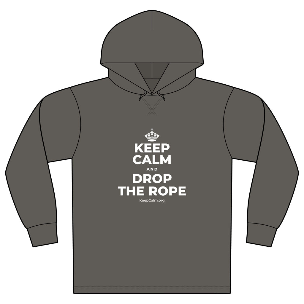 KEEP CALM AND DROP THE ROPE Organic Hoodie Tee