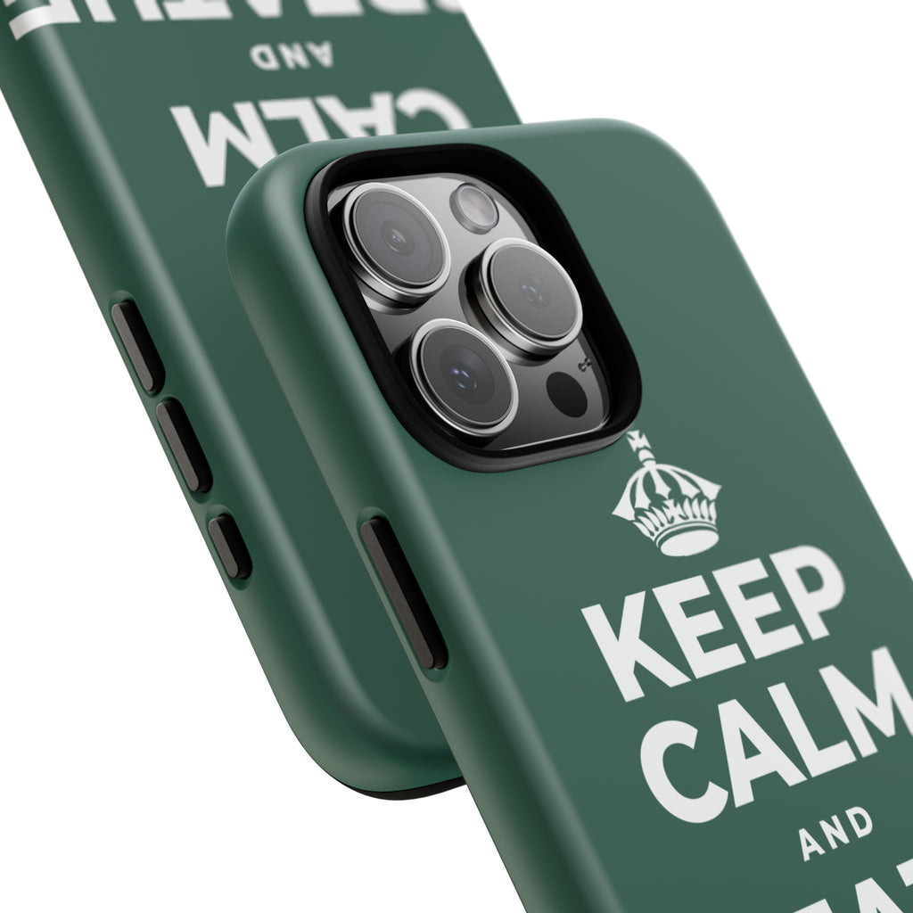 KEEP CALM AND BREATHE SLOWLY Phone Case