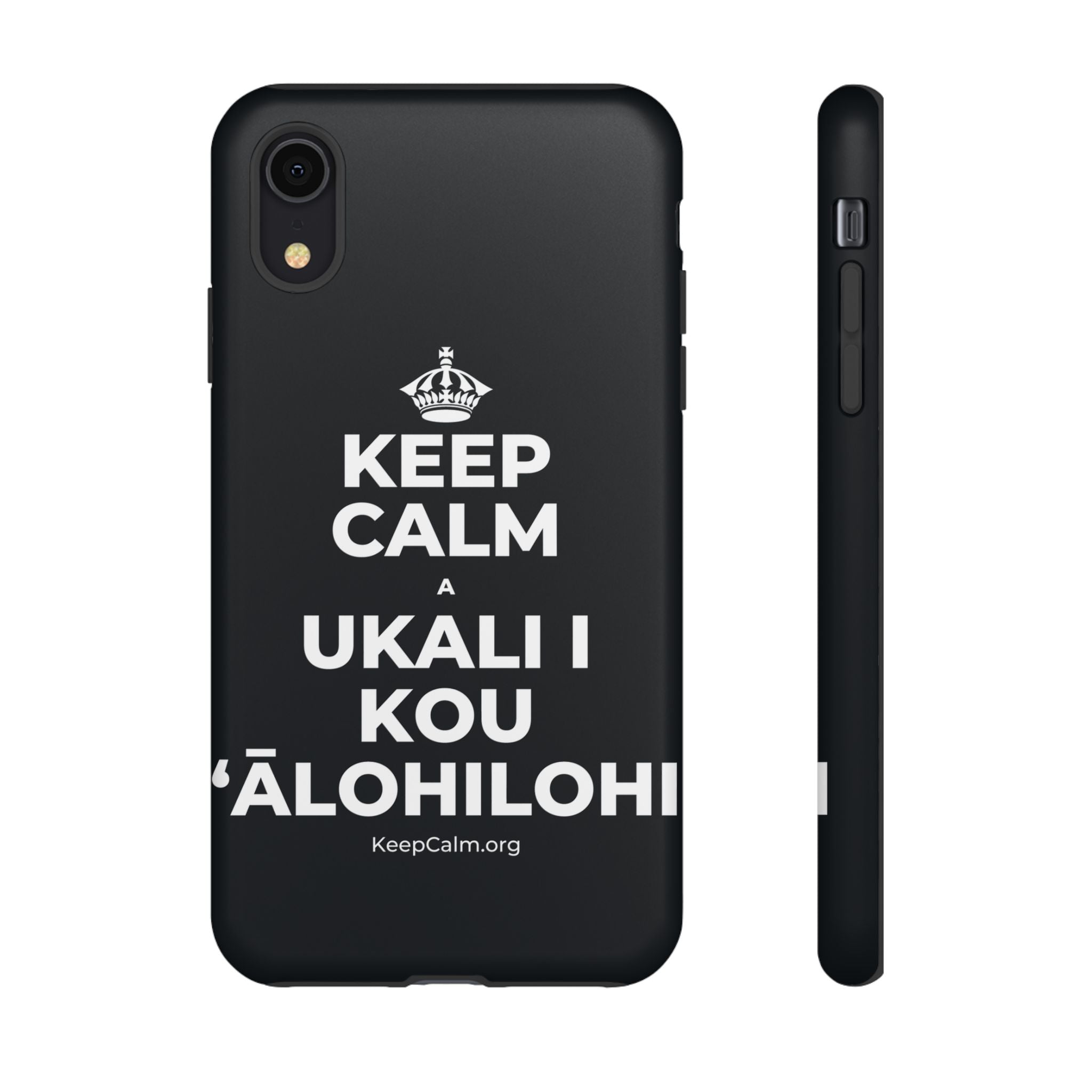 KEEP CALM A UKALI I KOU ʻĀLOHILOHI Phone Case (Dark)