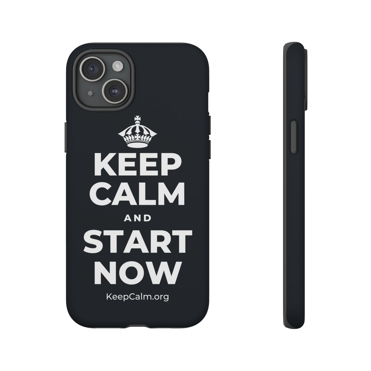 KEEP CALM AND START NOW Phone Case (Dark)