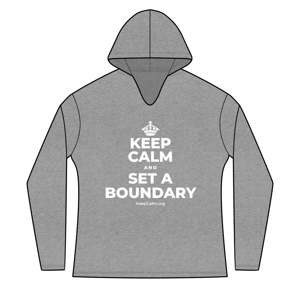 KEEP CALM AND SET A BOUNDARY Women's Long Sleeve Hoodie