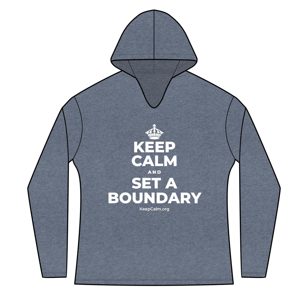KEEP CALM AND SET A BOUNDARY Women's Long Sleeve Hoodie